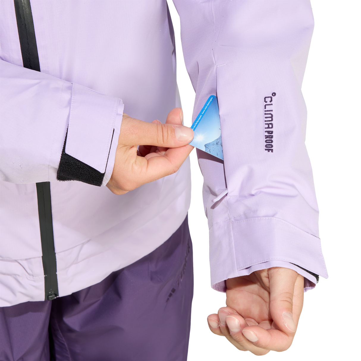 ADIDAS - Giacca TERREX Xploric 2 Layer Insulated CLIMAPROOF - Donna - Purple - image 8