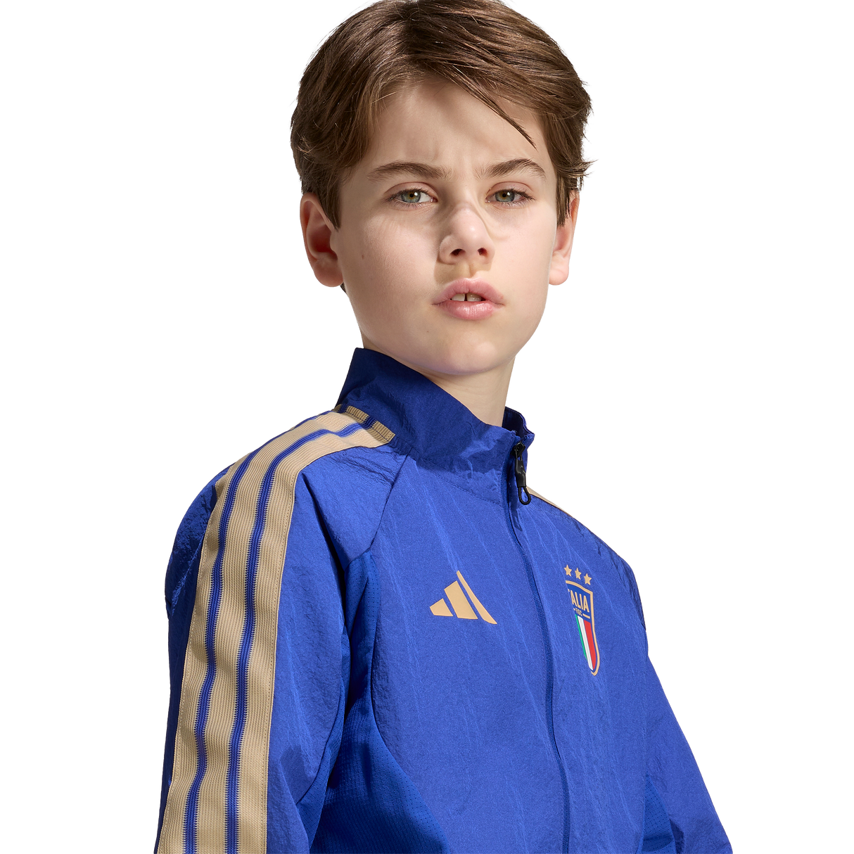 ADIDAS - Italy Home Anthem Jacket Kids - Blue - image 4