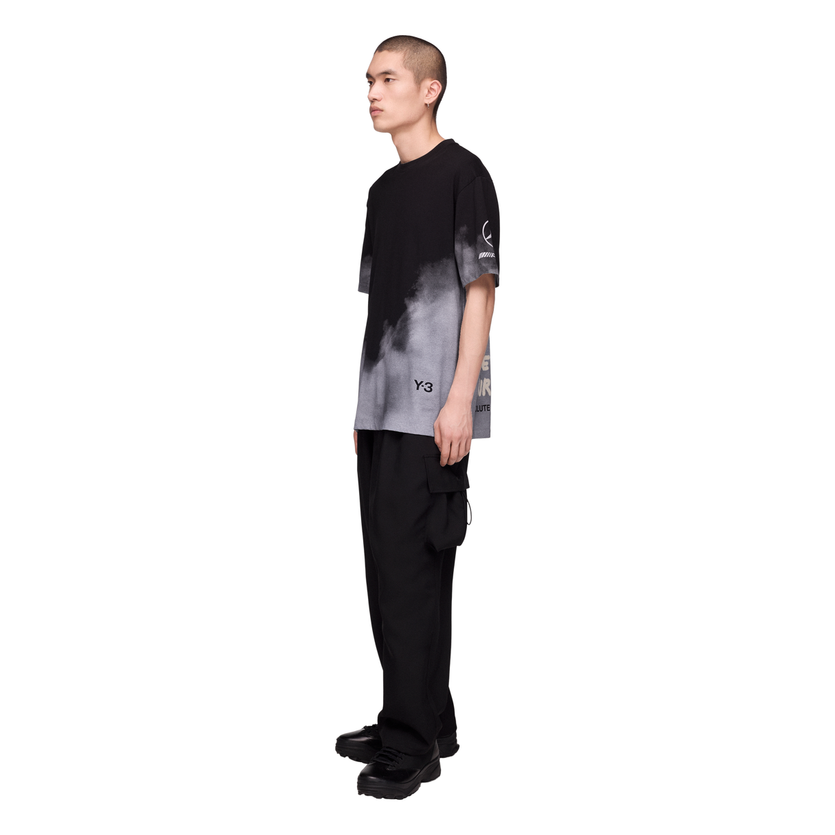 ADIDAS - Y-3 Mercedes - Amg Petronas Formula 1 Team Tour Short Sleeve Tee - Black - image 5