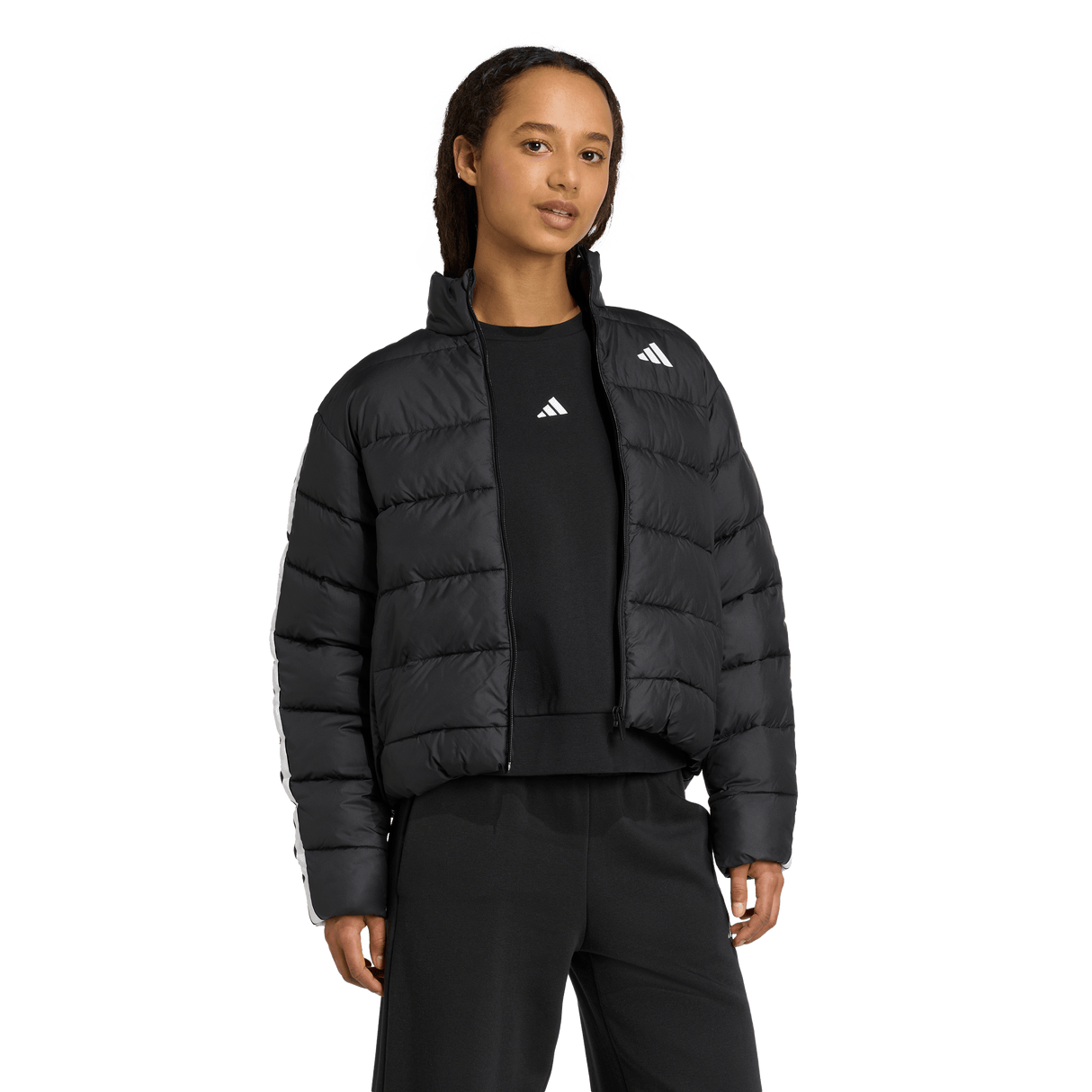 ADIDAS - Essentials CLIMAWARM 3 Stripes Synthetic Down Jackets - Donna - Black - image 4