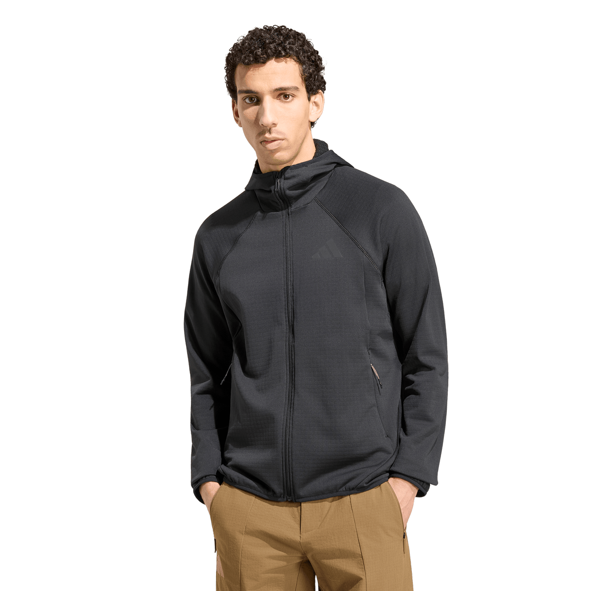 ADIDAS - TERREX Xperior CLIMAWARM+ Ventknit Fleece Hooded Jacket - Uomo - Black - image 2