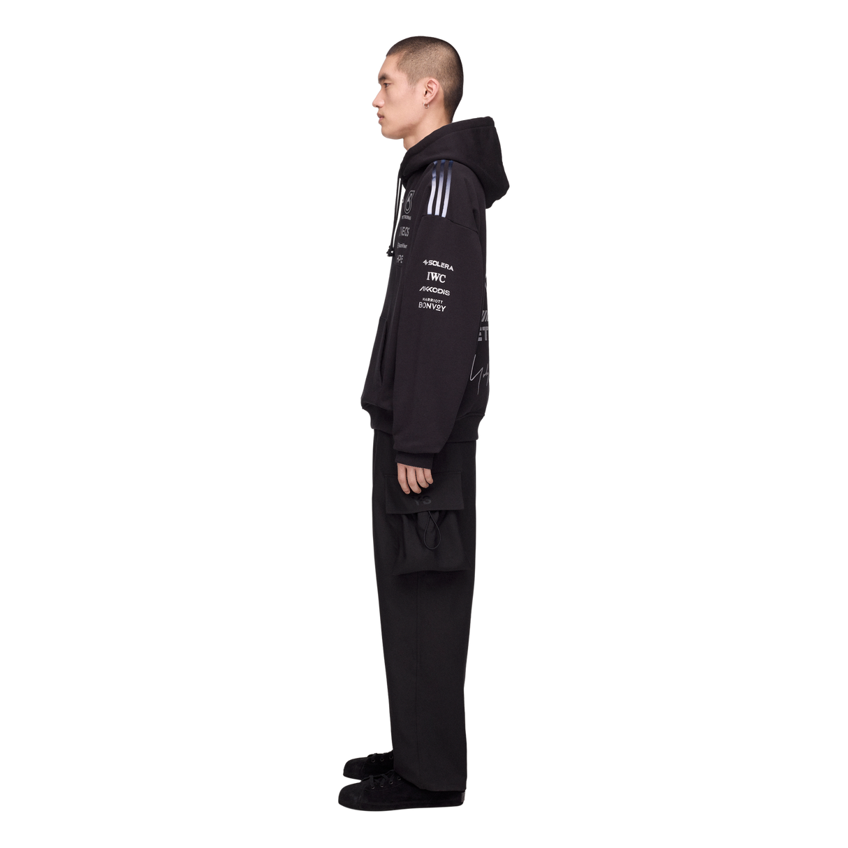 ADIDAS - Y-3 Mercedes - Amg Petronas Formula 1 Team Hoodie - Black - image 4