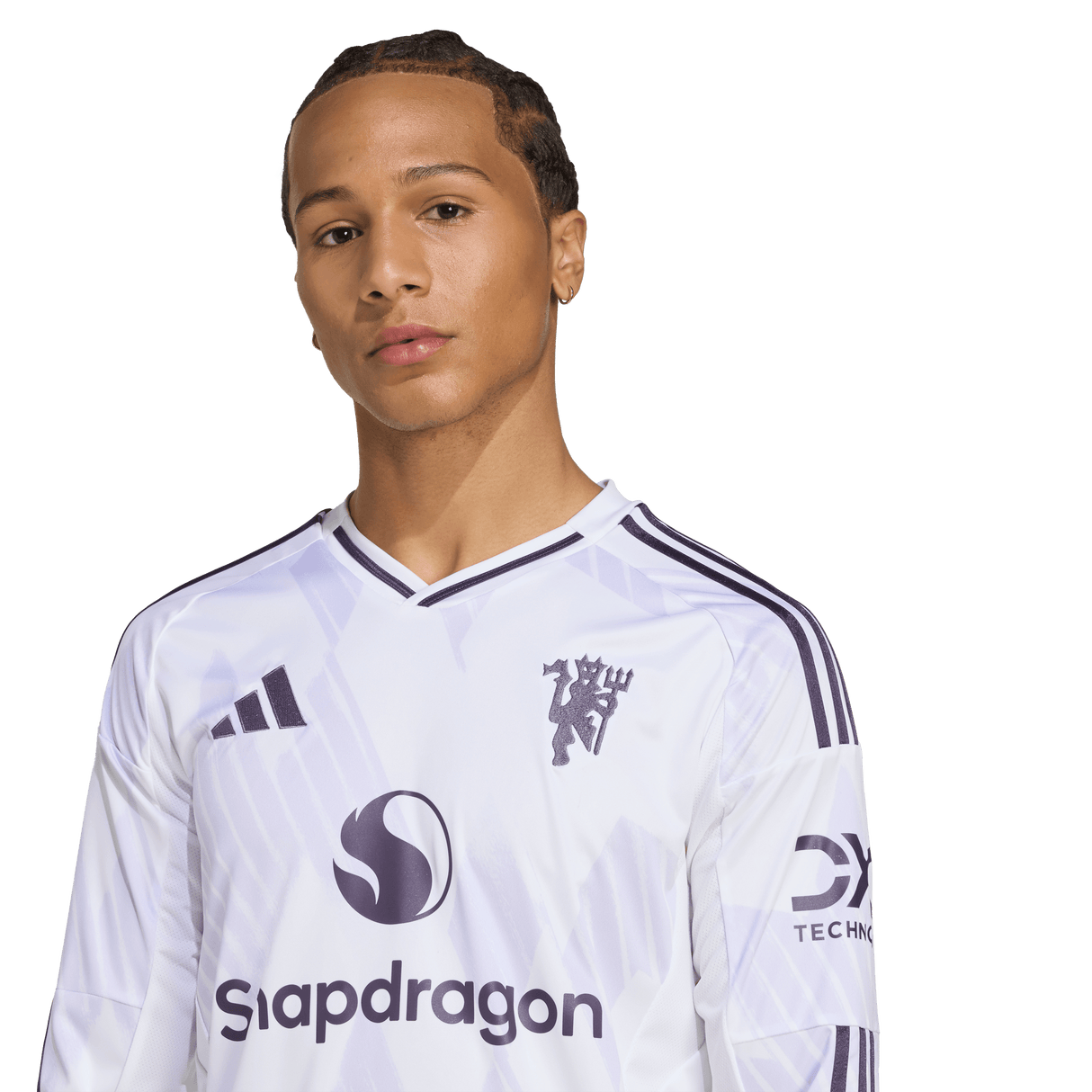 ADIDAS - Maglia A Manica Lunga Away Manchester United 25/26 - Uomo - White - image 6