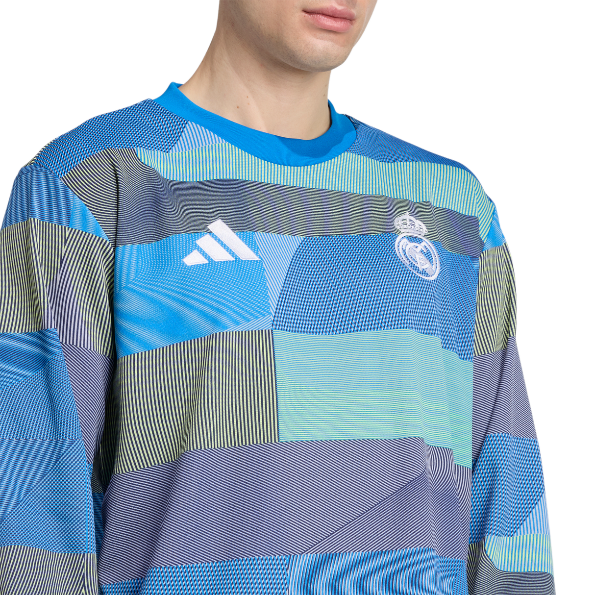 ADIDAS - Real Madrid 25/26 Pre-Match Warm Top - Uomo - Blue - image 6