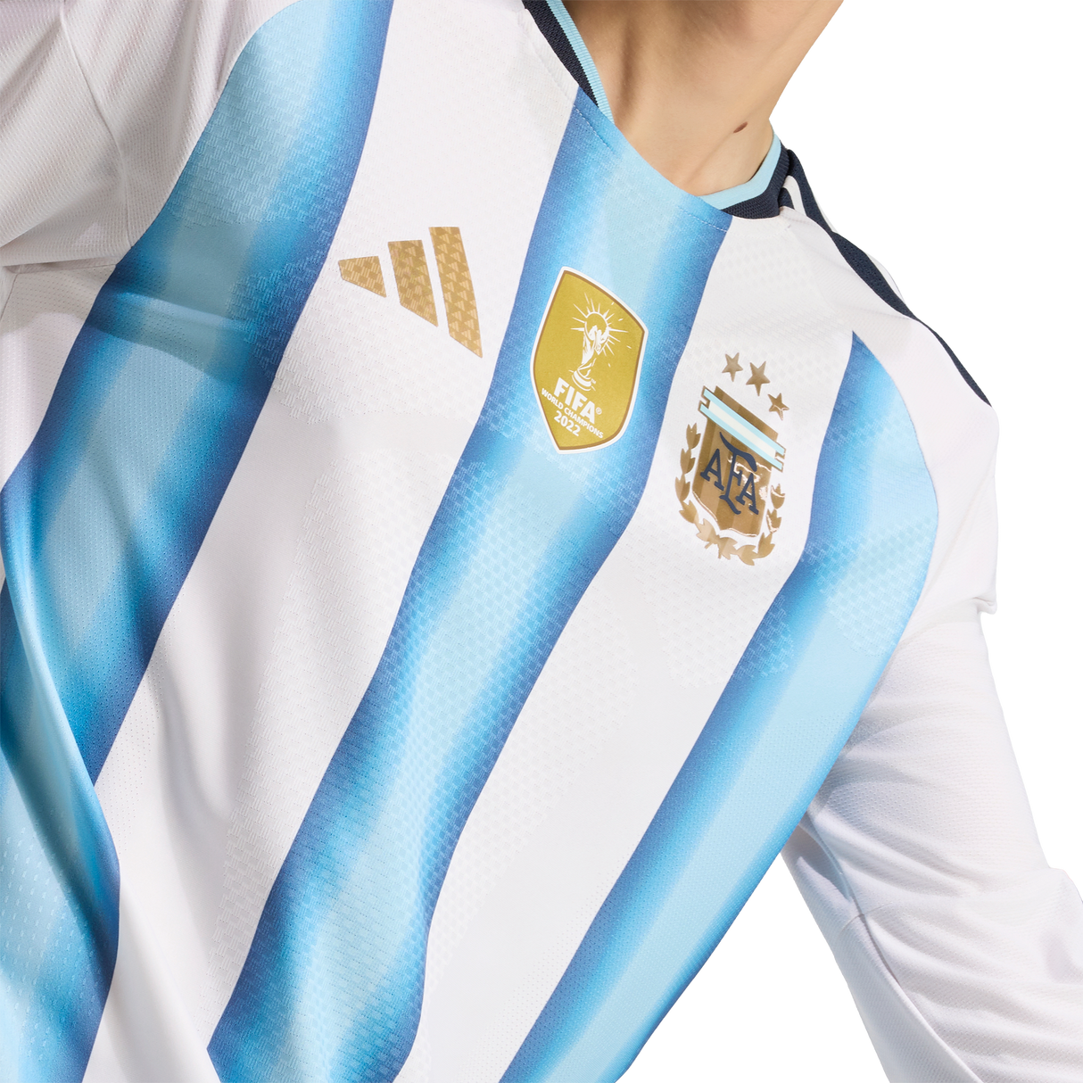 ADIDAS - Maglia Home Authentic Argentina 26 A Maniche Lunghe - Uomo - White - image 7