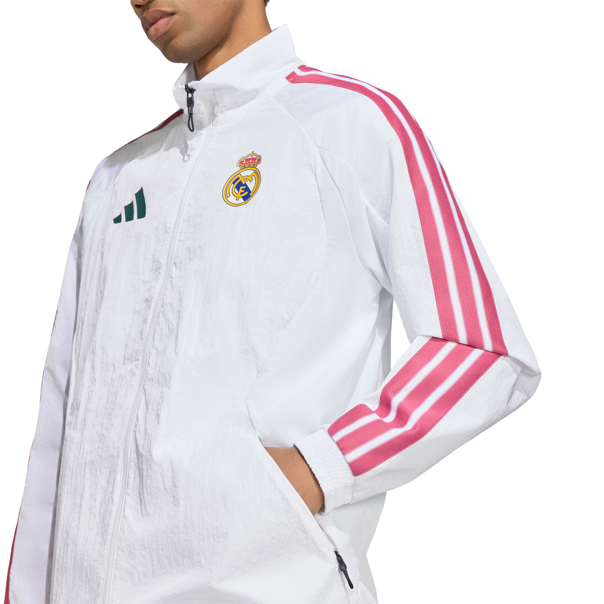ADIDAS - Real Madrid Home Anthem Jacket - Uomo - White - image 5