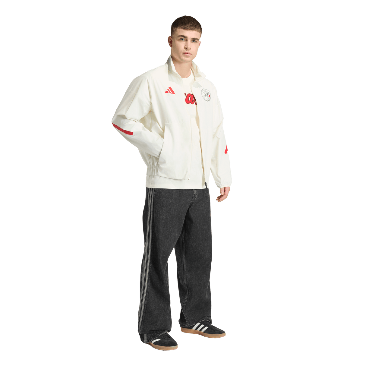 ADIDAS - Ajax Amsterdam Z.N.E. Anthem Jacket - Uomo - White - image 4