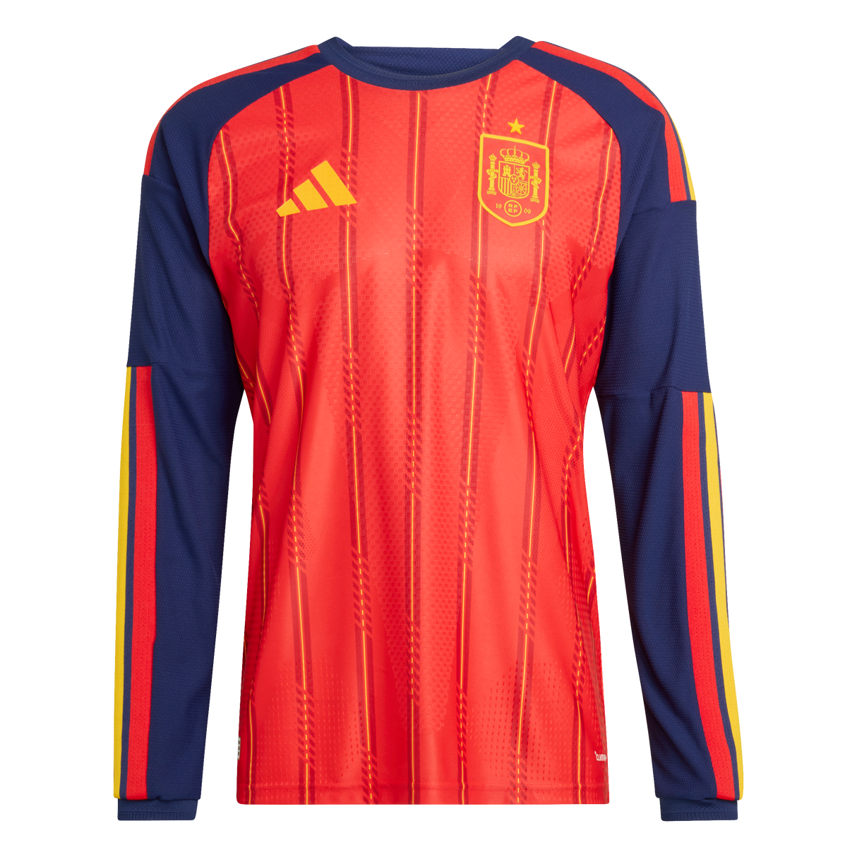 ADIDAS - Maglia Home Authentic Long Sleeve Spain 26 - Uomo - Red - image 1
