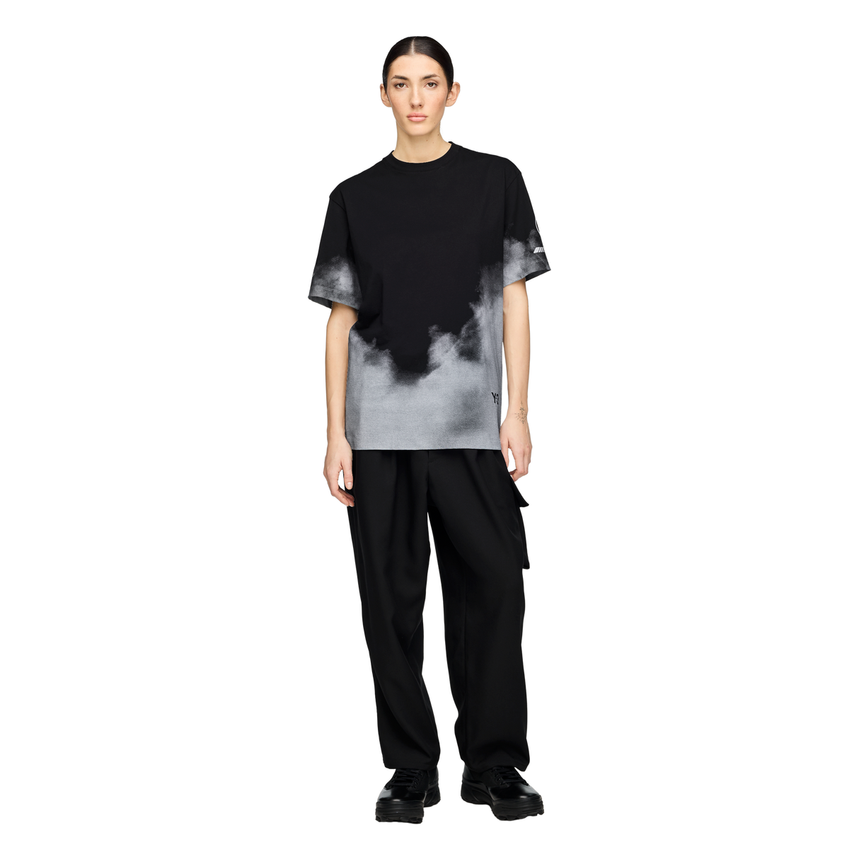 ADIDAS - Y-3 Mercedes - Amg Petronas Formula 1 Team Tour Short Sleeve Tee - Black - image 6