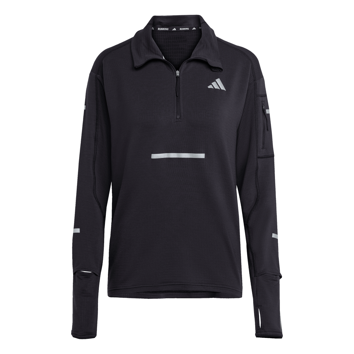 ADIDAS - Maglia Da Running Adi365 CLIMAWARM+ Half Zip - Donna - Black - image 1
