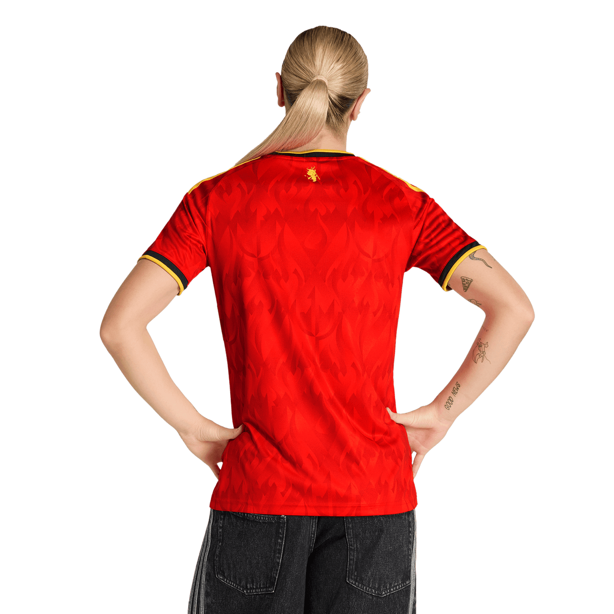 ADIDAS - Maglia Home Belgium 26 - Donna - Red - image 4