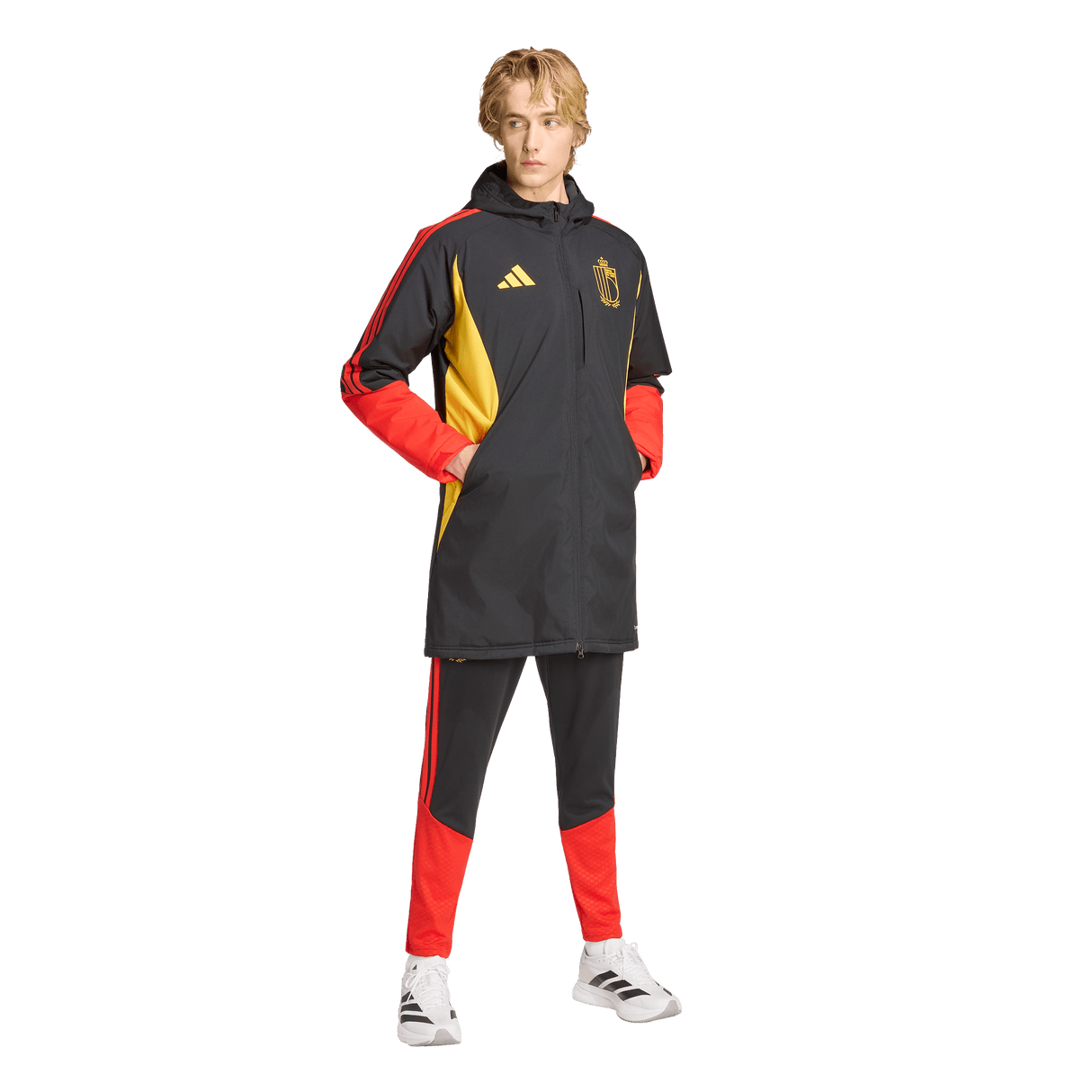 ADIDAS - Belgium 26 Tiro Stadium Parka - Uomo - Black - image 5