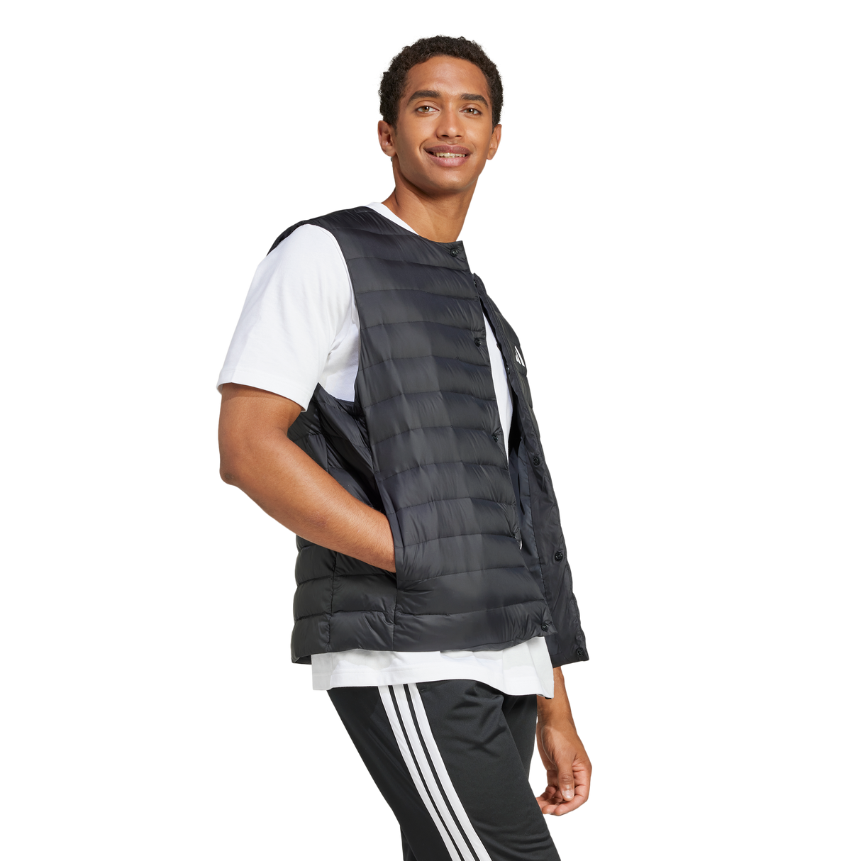 ADIDAS - Giacca Senza Maniche Helionic Light - Uomo - Black - image 4