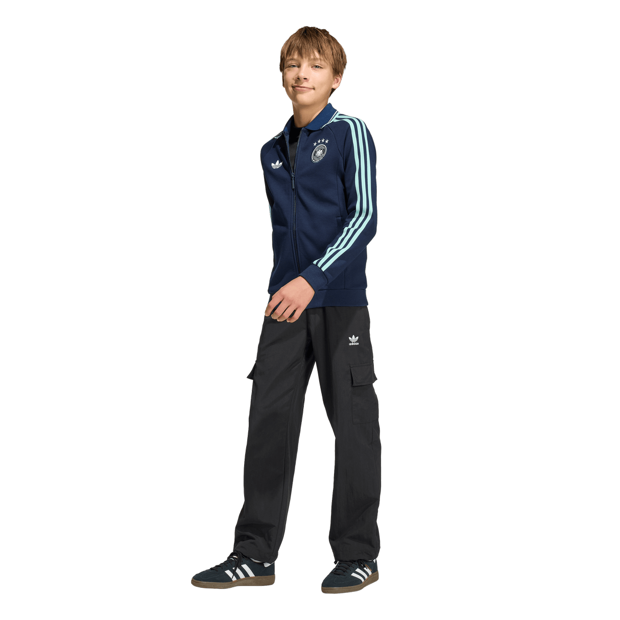 ADIDAS - Germany Away Anthem Jacket Kids - Blue - image 4