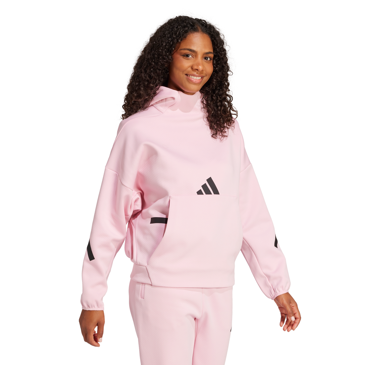 ADIDAS - Felpa Adidas Z.N.E. Hooded - Donna - Pink - image 4