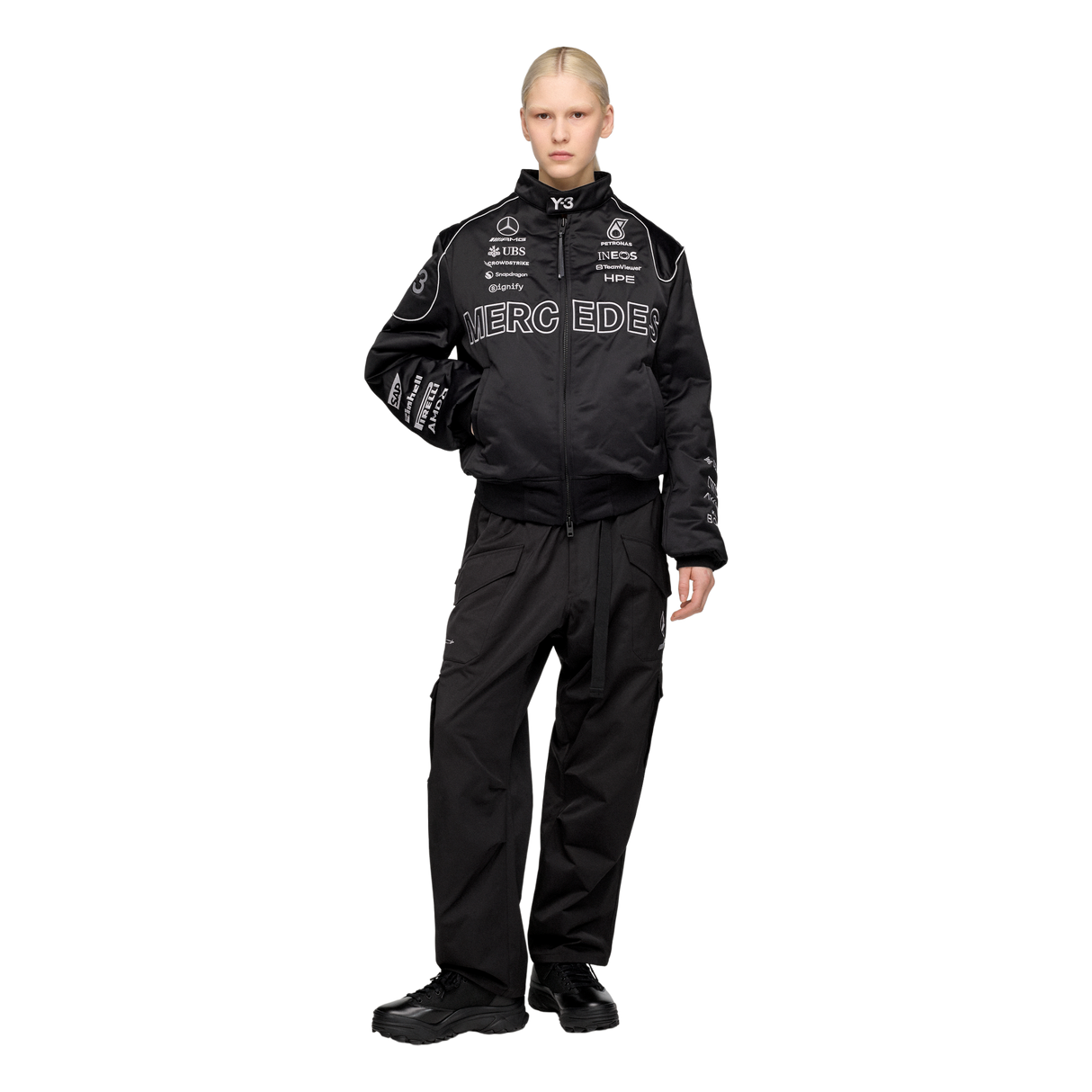 ADIDAS - Y-3 Mercedes - Amg Petronas Formula 1 Team Jacket - Black - image 6