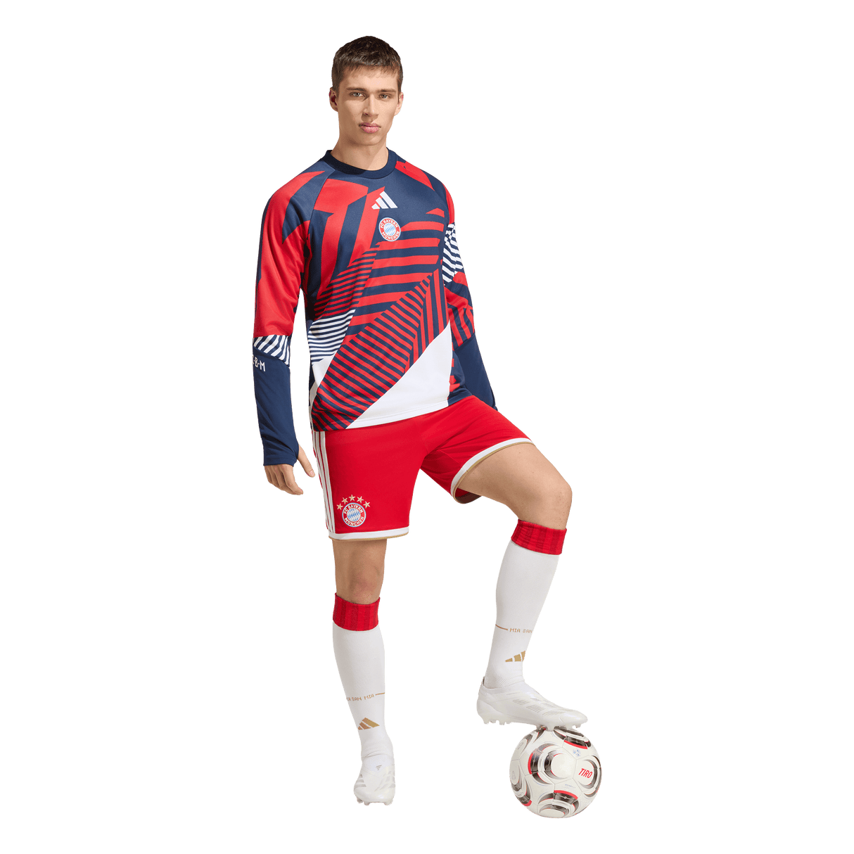 ADIDAS - Fc Bayern 26/27 Pre Match Warm Top - Uomo - Blue - image 5