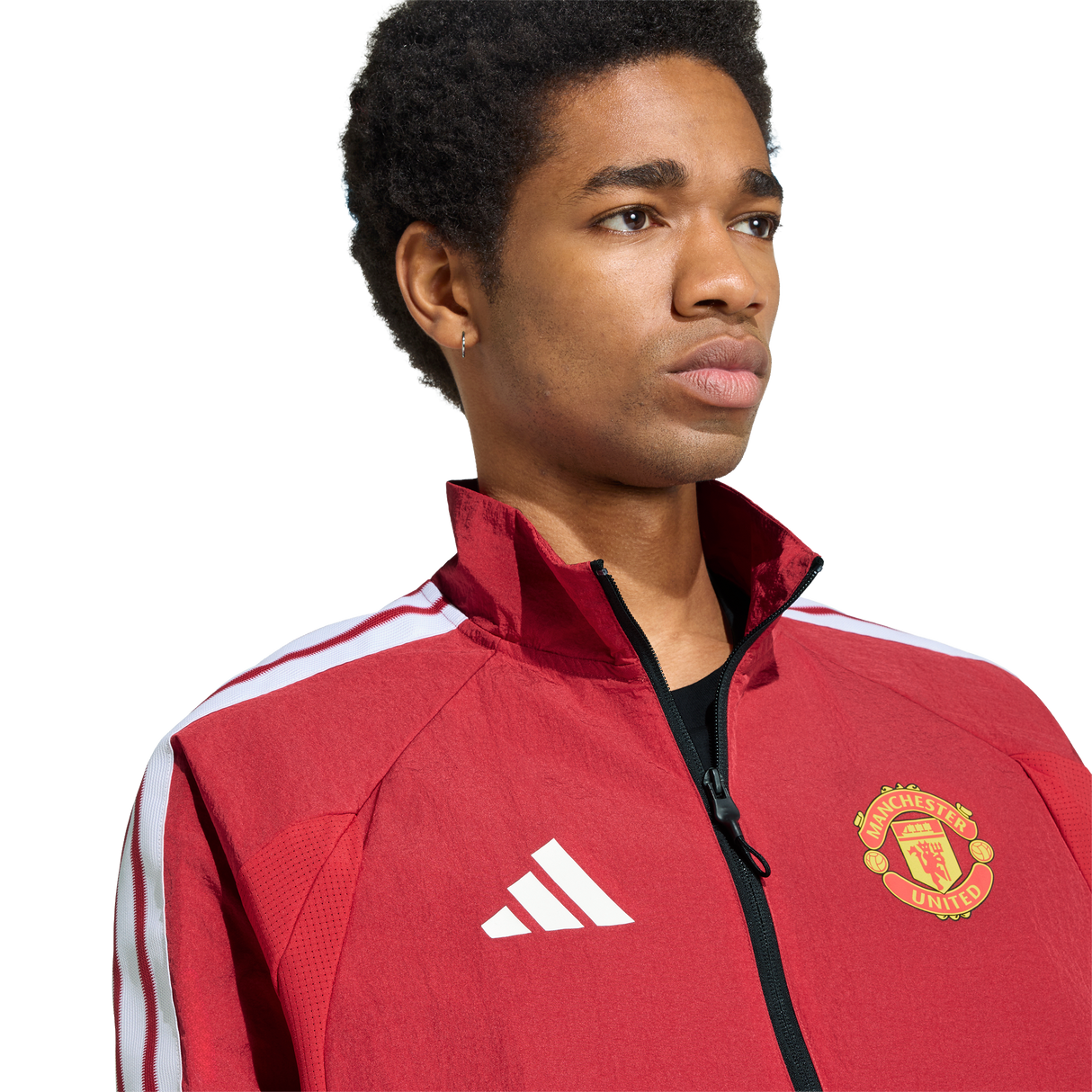 ADIDAS - Manchester United Home Anthem Jacket - Uomo - Red - image 5