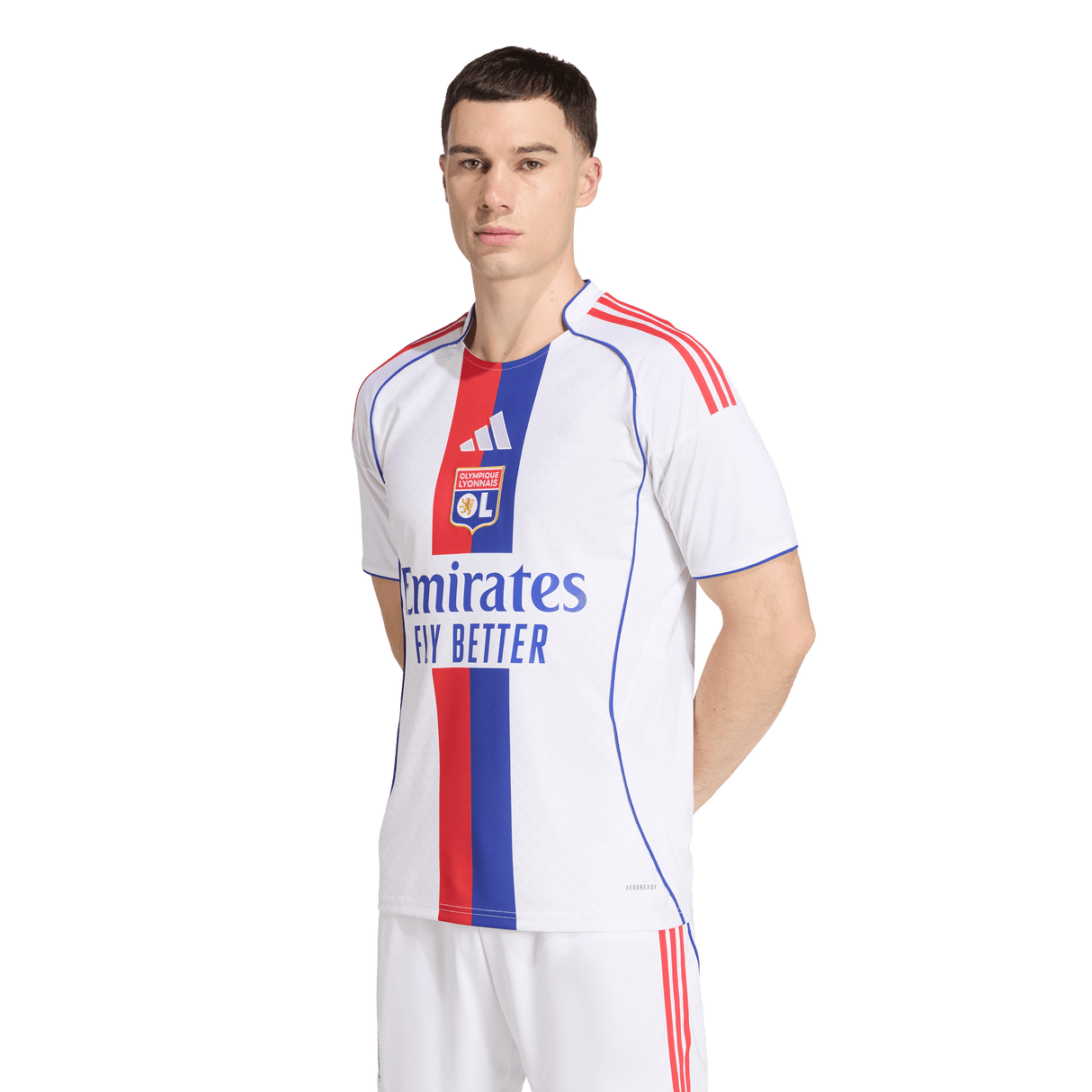 ADIDAS - Maglia Home Olympique Lyonnais 25/26 - Uomo - White - image 3