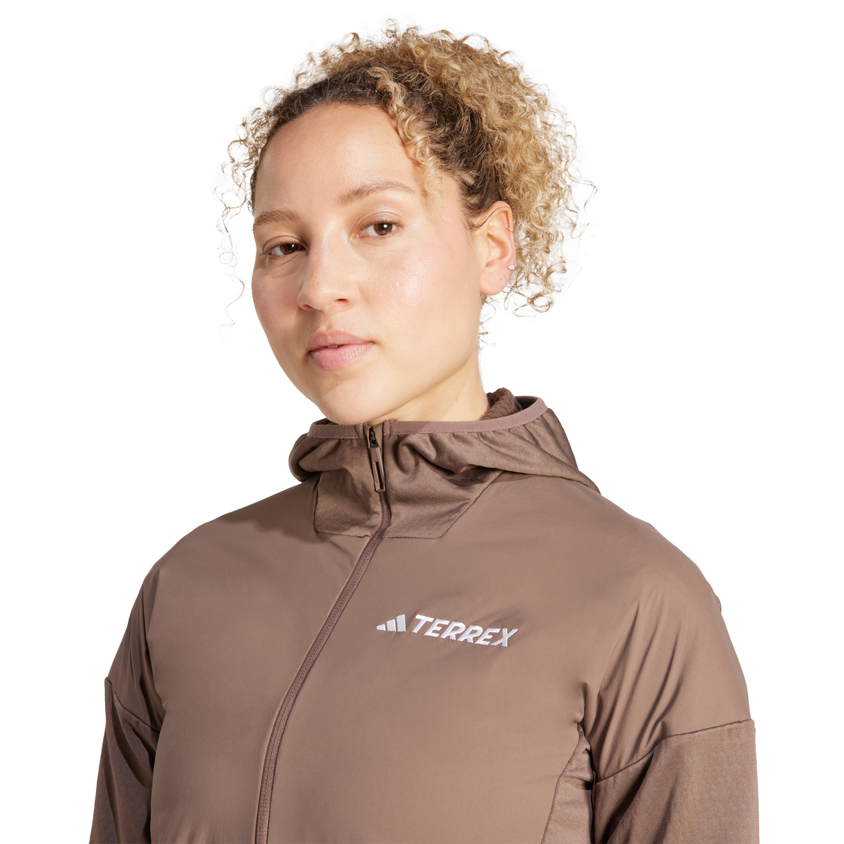 ADIDAS - Giacca Con Cappuccio TERREX Xperior CLIMAWARM+ Wind Light Fleece - Donna - image 12