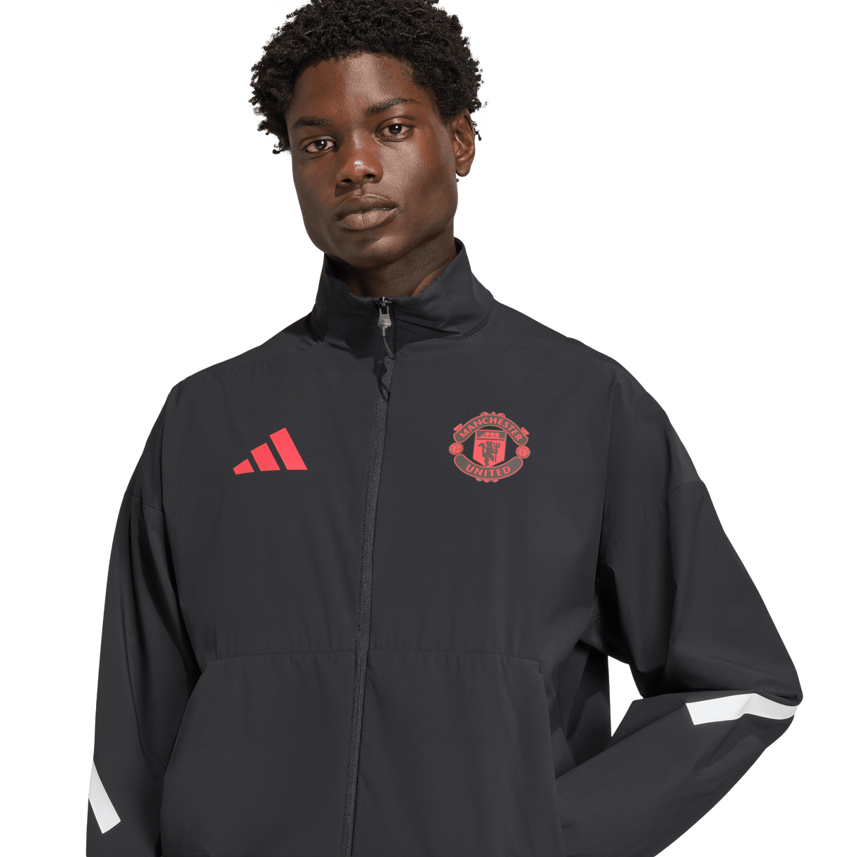 ADIDAS - Manchester United Z.N.E. Anthem Jacket - Uomo - Black - image 6