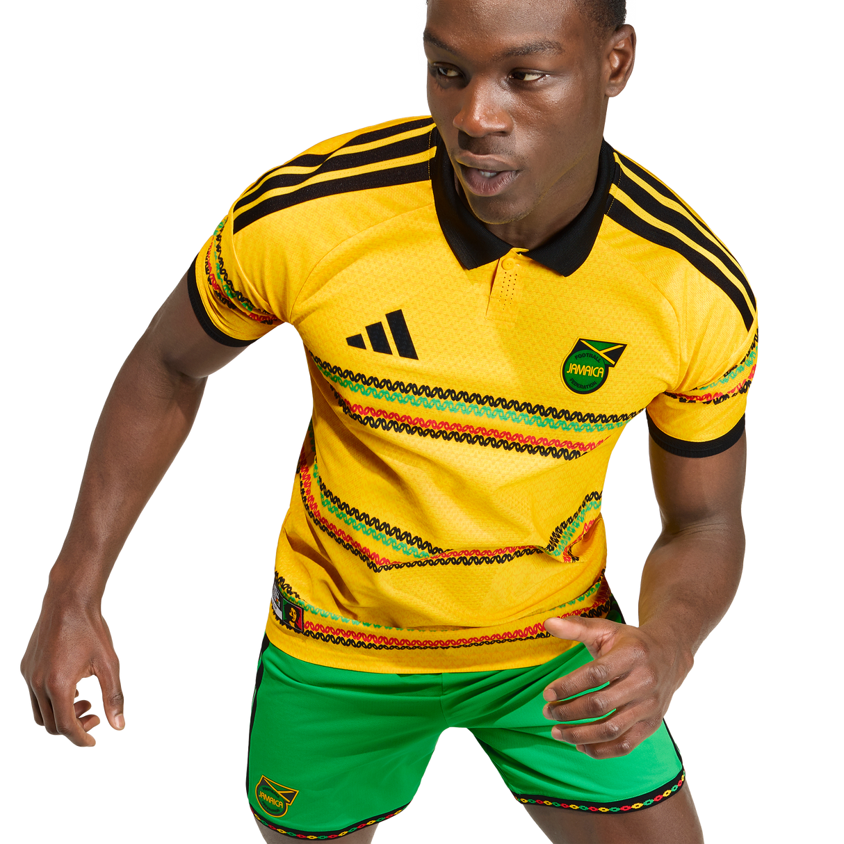 ADIDAS - Maglia Home Giamaica 26 Authentic X Bob Marley - Uomo - Yellow - image 7