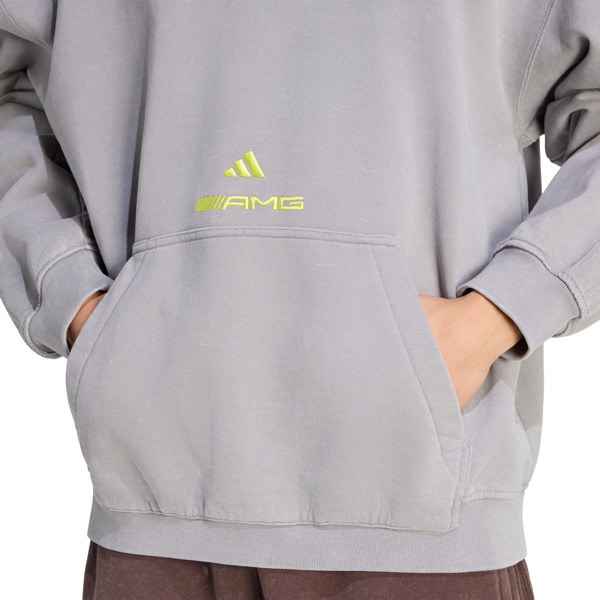 ADIDAS - Amg Washed Hoodie - Uomo - Grey - image 5