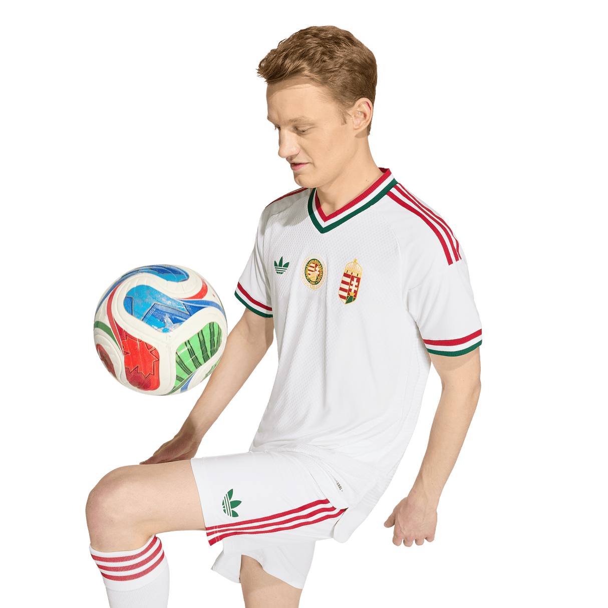 ADIDAS - Hungary 26 Away Authentic Jersey - Uomo - White - image 7