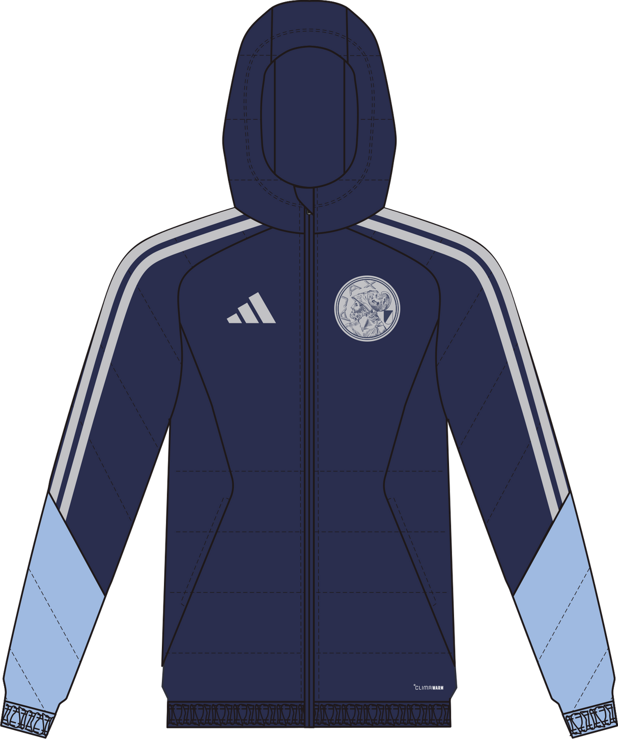 ADIDAS - Ajax Amsterdam 26/27 Tiro26 Winter Jacket - Uomo - Blue - image 1
