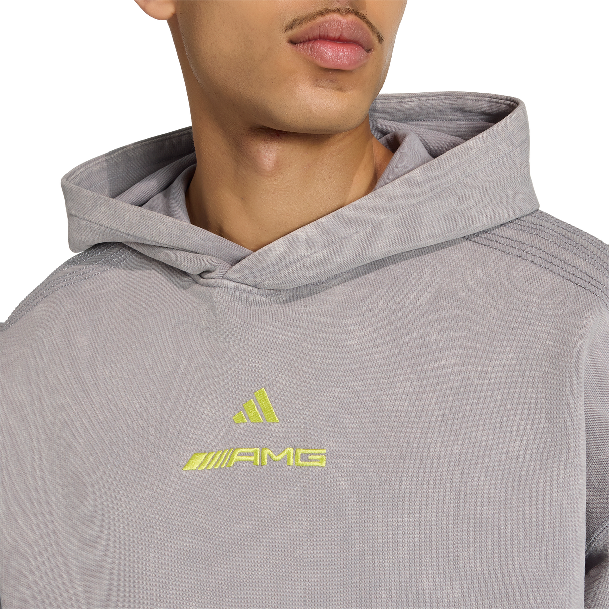ADIDAS - Amg Washed Hoodie - Uomo - Grey - image 6