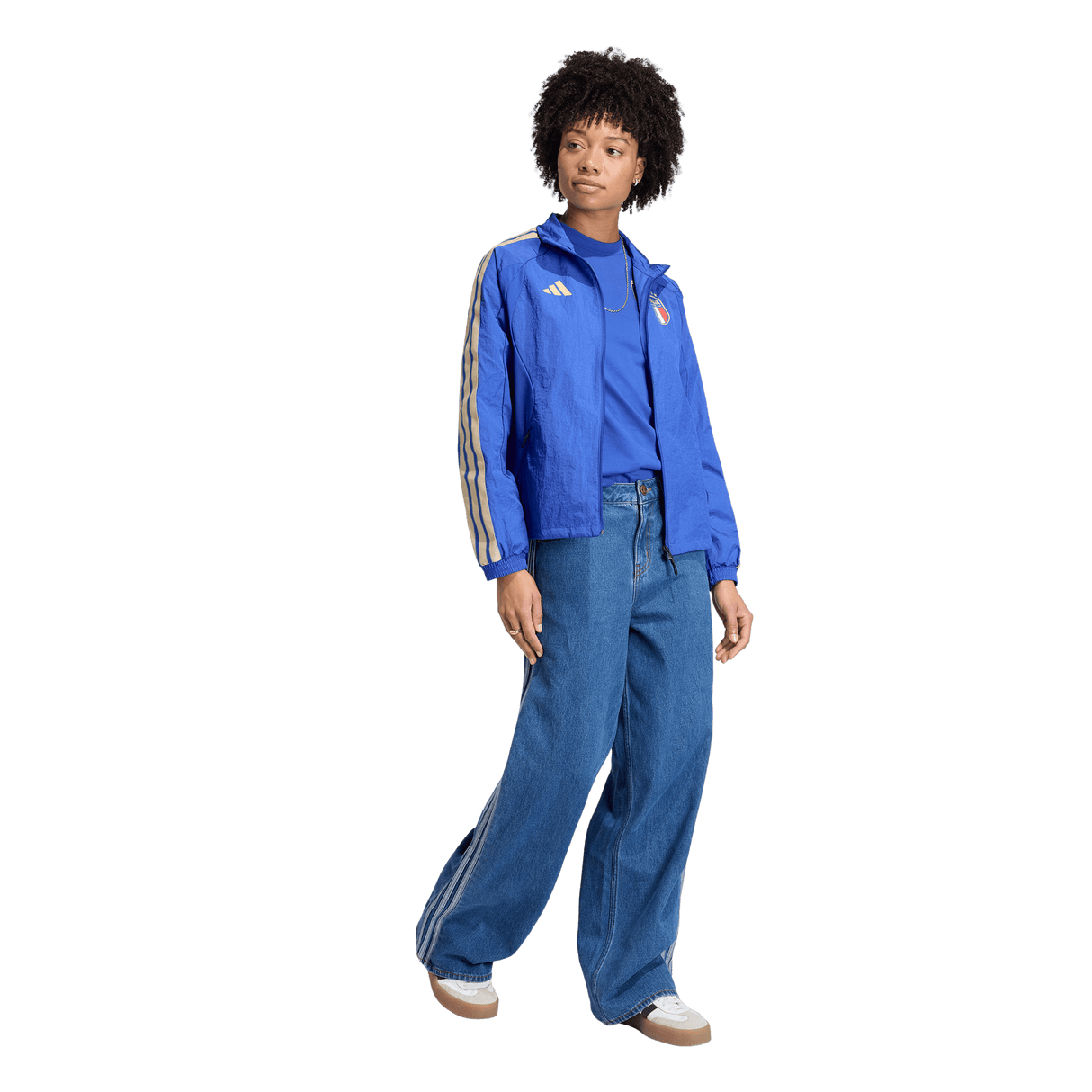 ADIDAS - Italy Home Anthem Jacket - Donna - Blue - image 4