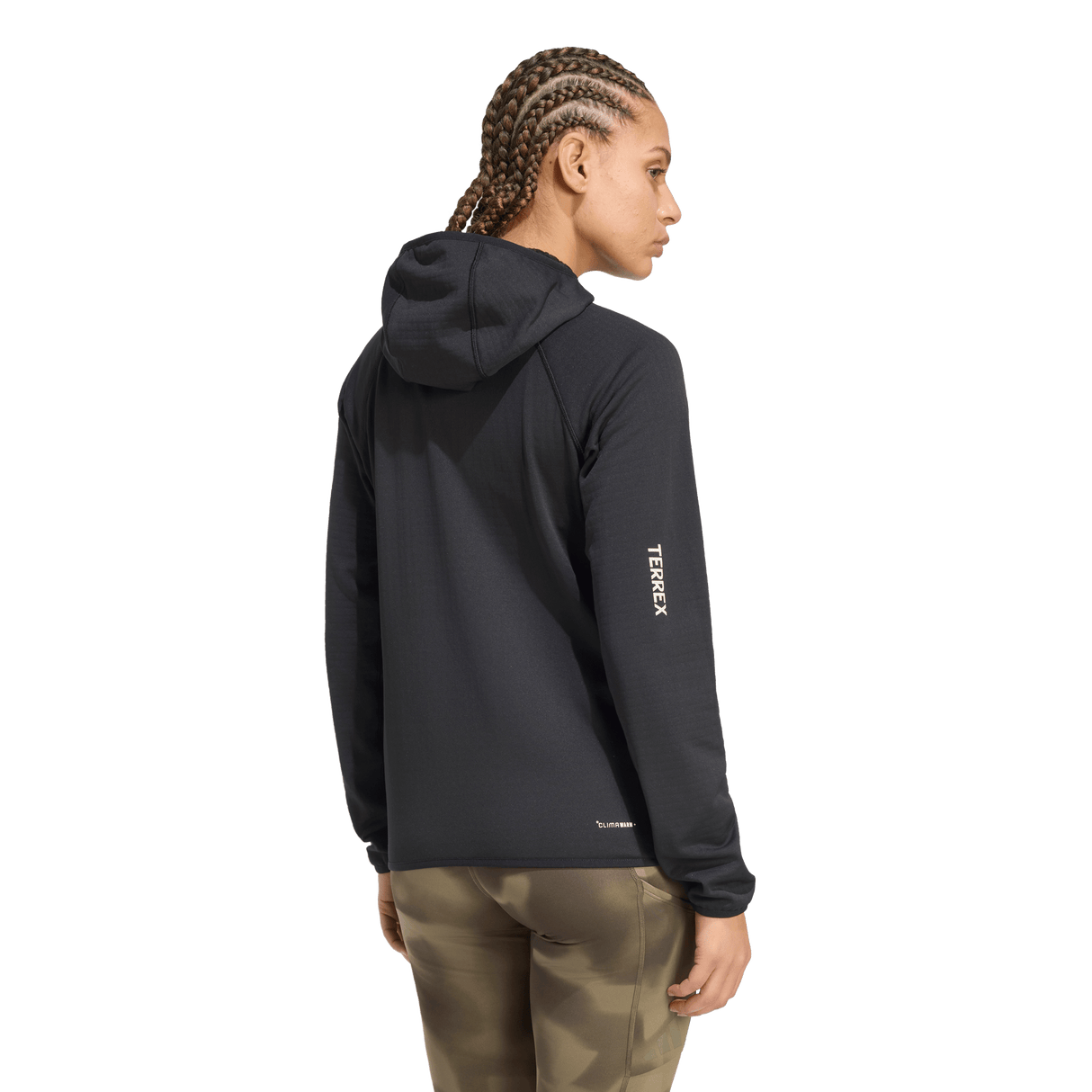 ADIDAS - TERREX Xperior CLIMAWARM+ Ventknit Fleece Hooded Jacket - Donna - Black - image 5