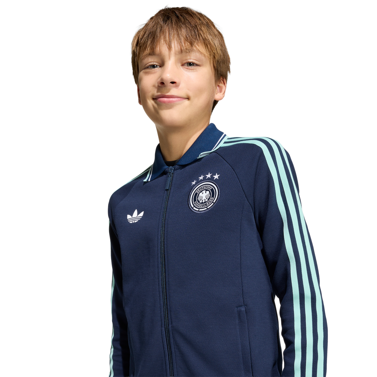 ADIDAS - Germany Away Anthem Jacket Kids - Blue - image 5