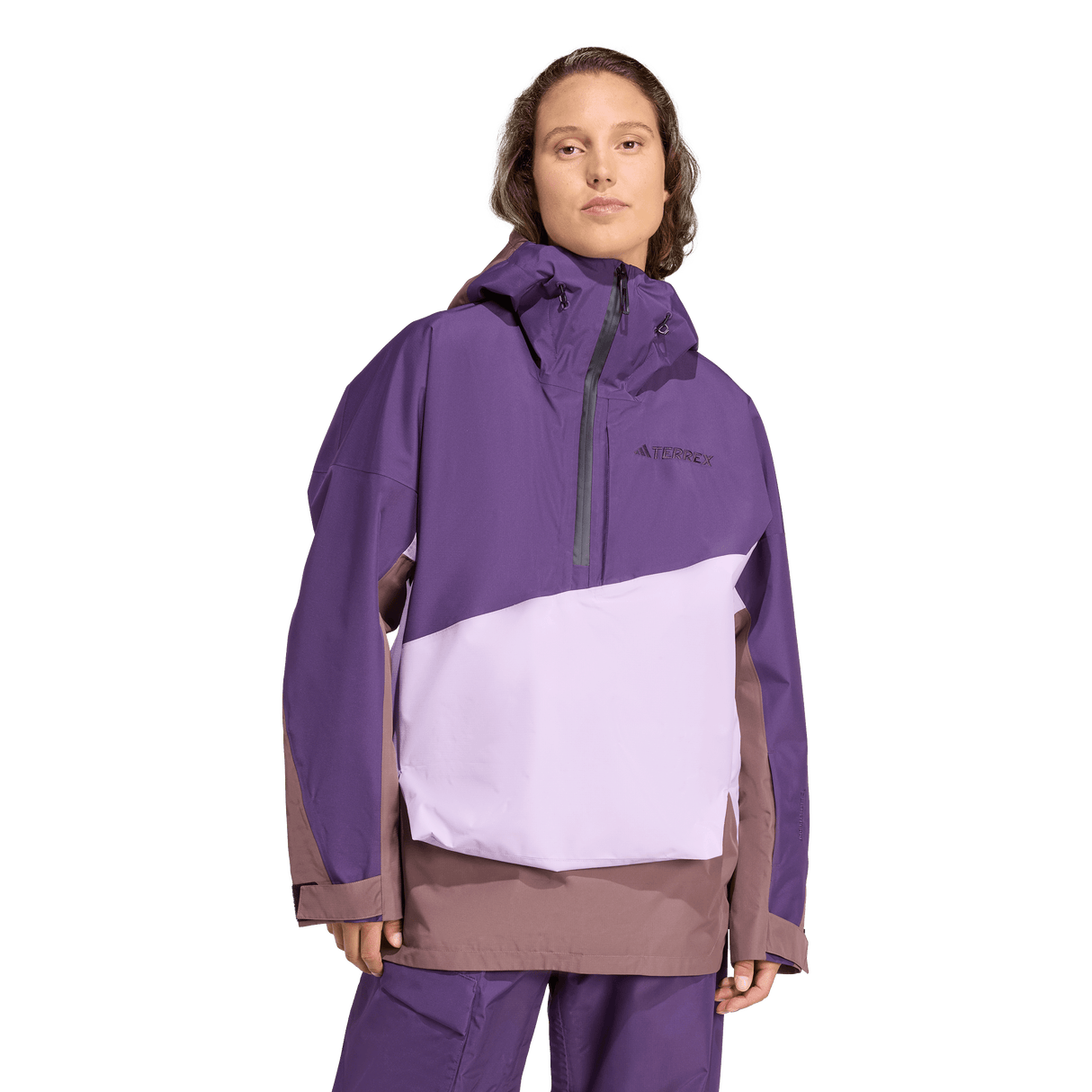 ADIDAS - Giacca Anorak TERREX Xploric CLIMAPROOF A 2 Strati Foderata - Donna - Purple - image 2