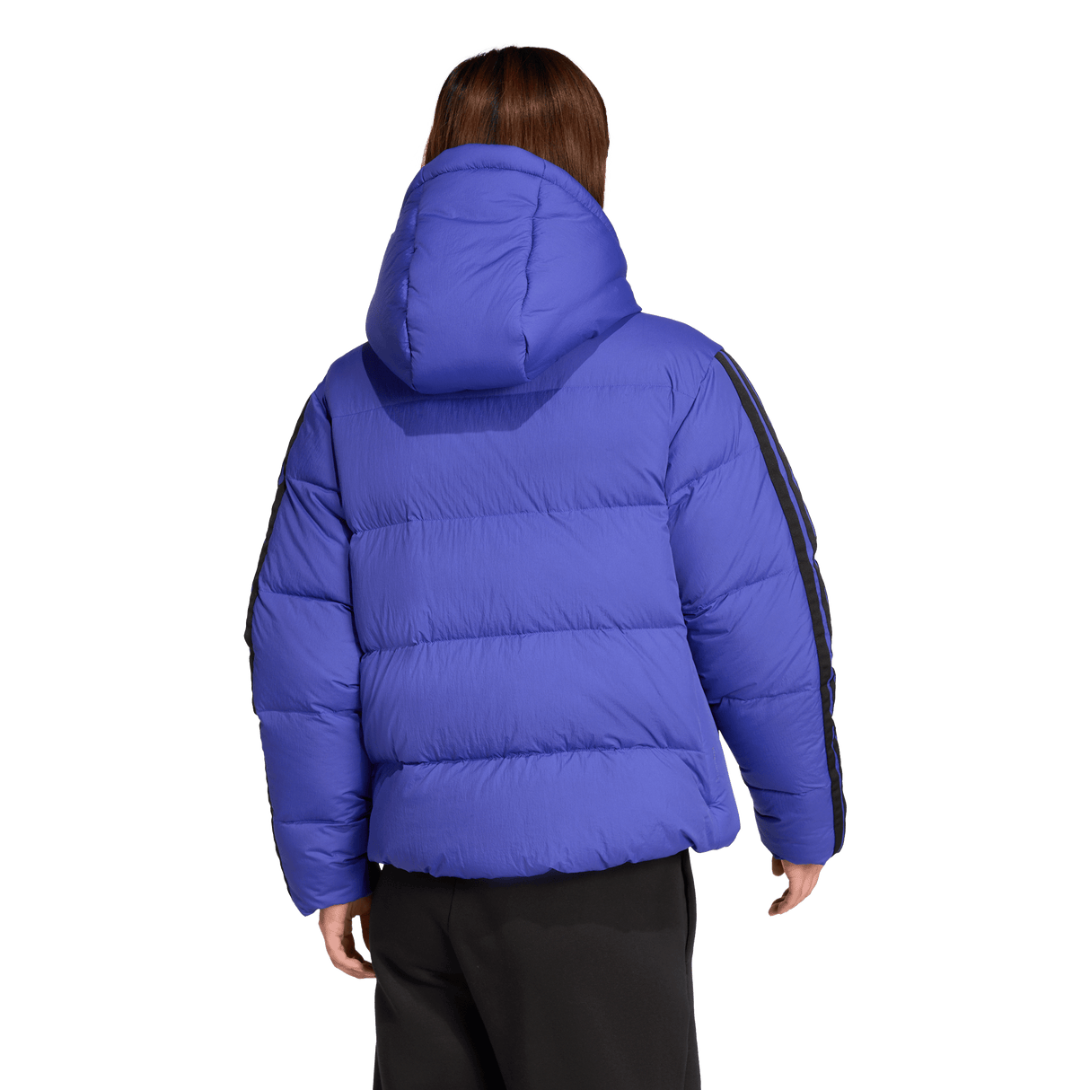 ADIDAS - Giacca Con Cappuccio In Piuma Essentials CLIMAWARM 3 Strisce - Donna - Blue - image 3