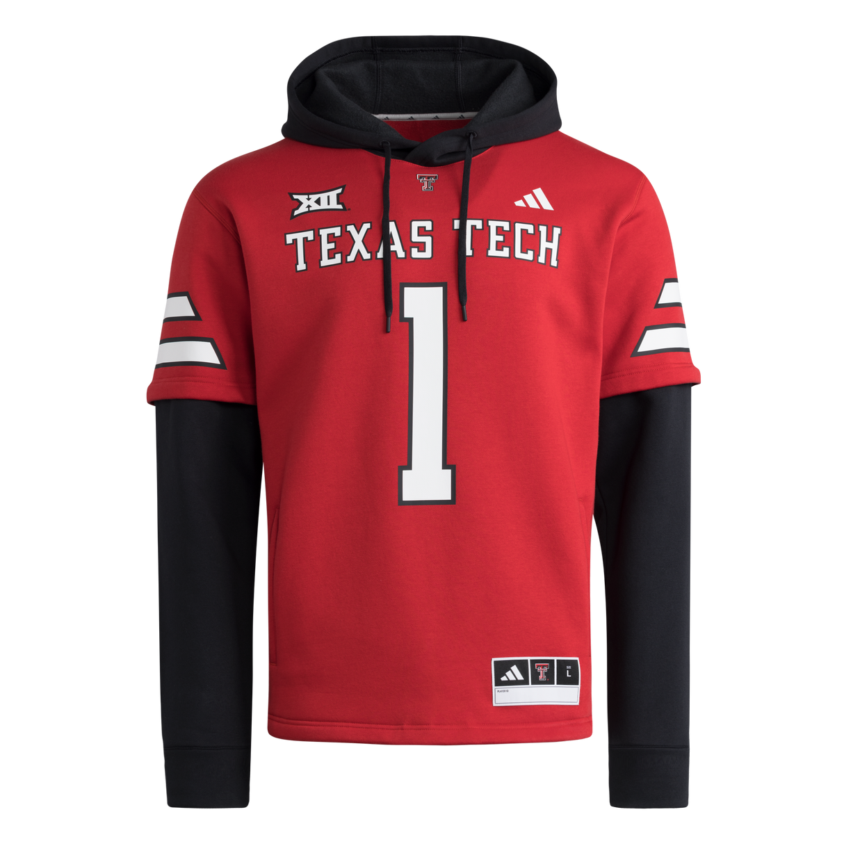 ADIDAS - Maglia Con Cappuccio Home Texas Tech - Uomo - Red - image 1