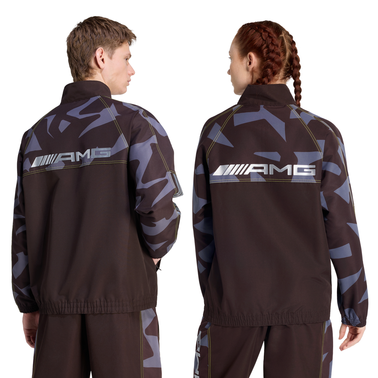 ADIDAS - Amg Camo Woven Track Jacket - Brown - image 7