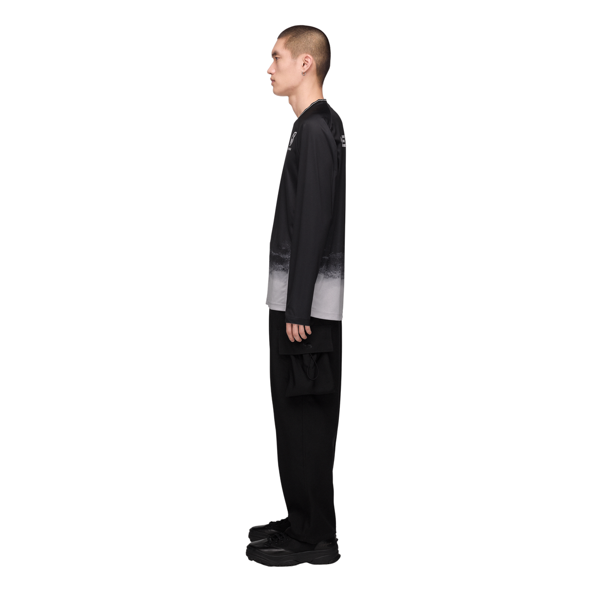 ADIDAS - Y-3 Mercedes - Amg Petronas Formula 1 Team Mechanics Long Sleeve Jersey - Black - image 4