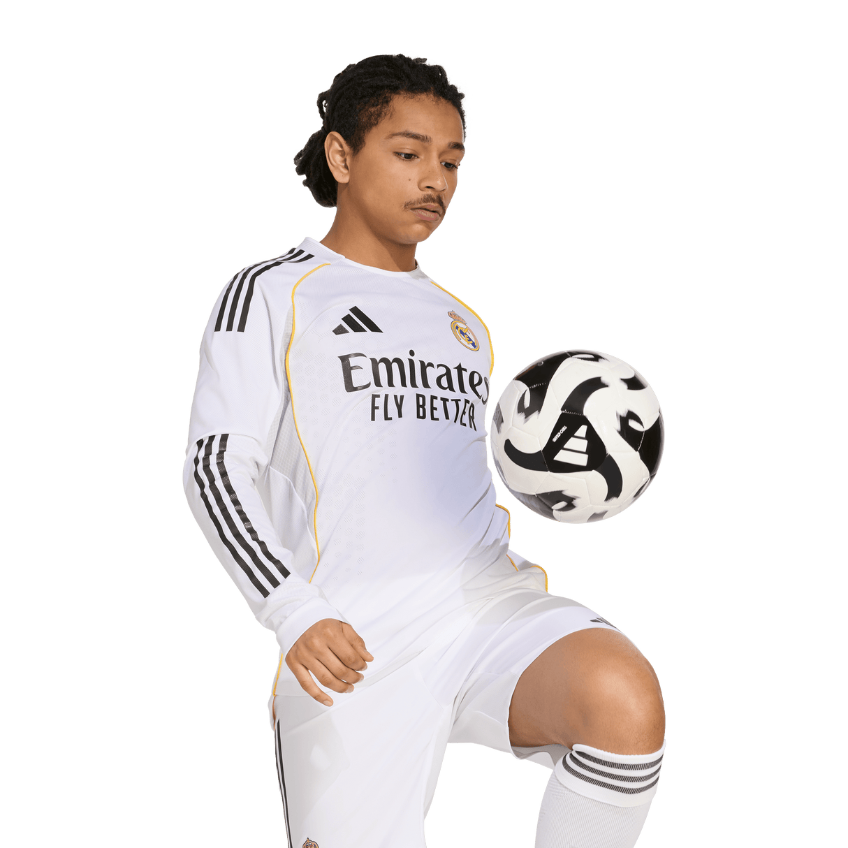 ADIDAS - Maglia Home Authentic Long Sleeve Real Madrid 25/26 - Uomo - White - image 5