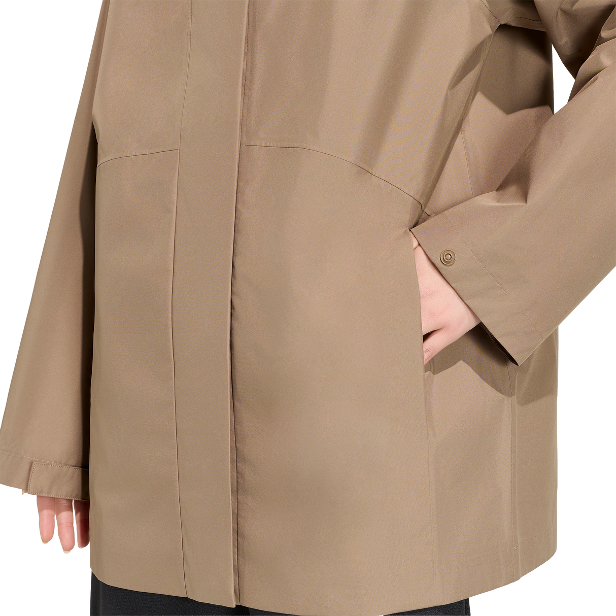 ADIDAS - Essentials Rain Parka Jacket - Donna - Black - image 5