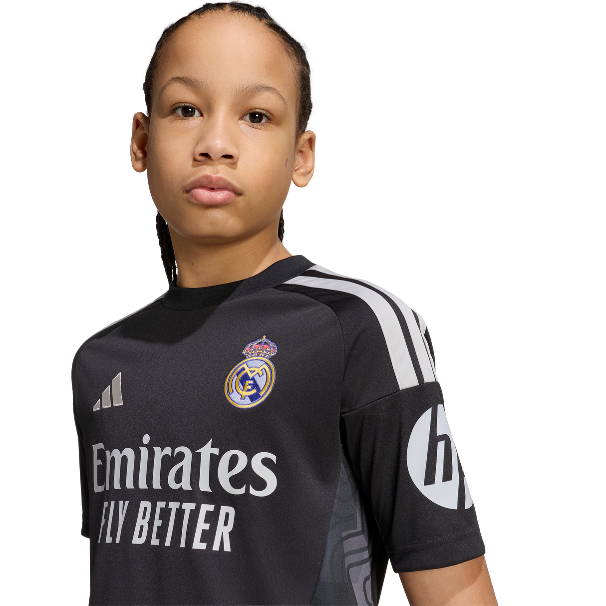 ADIDAS - Real Madrid 26/27 Home Goalkeeper Kids Kit - Black - image 9