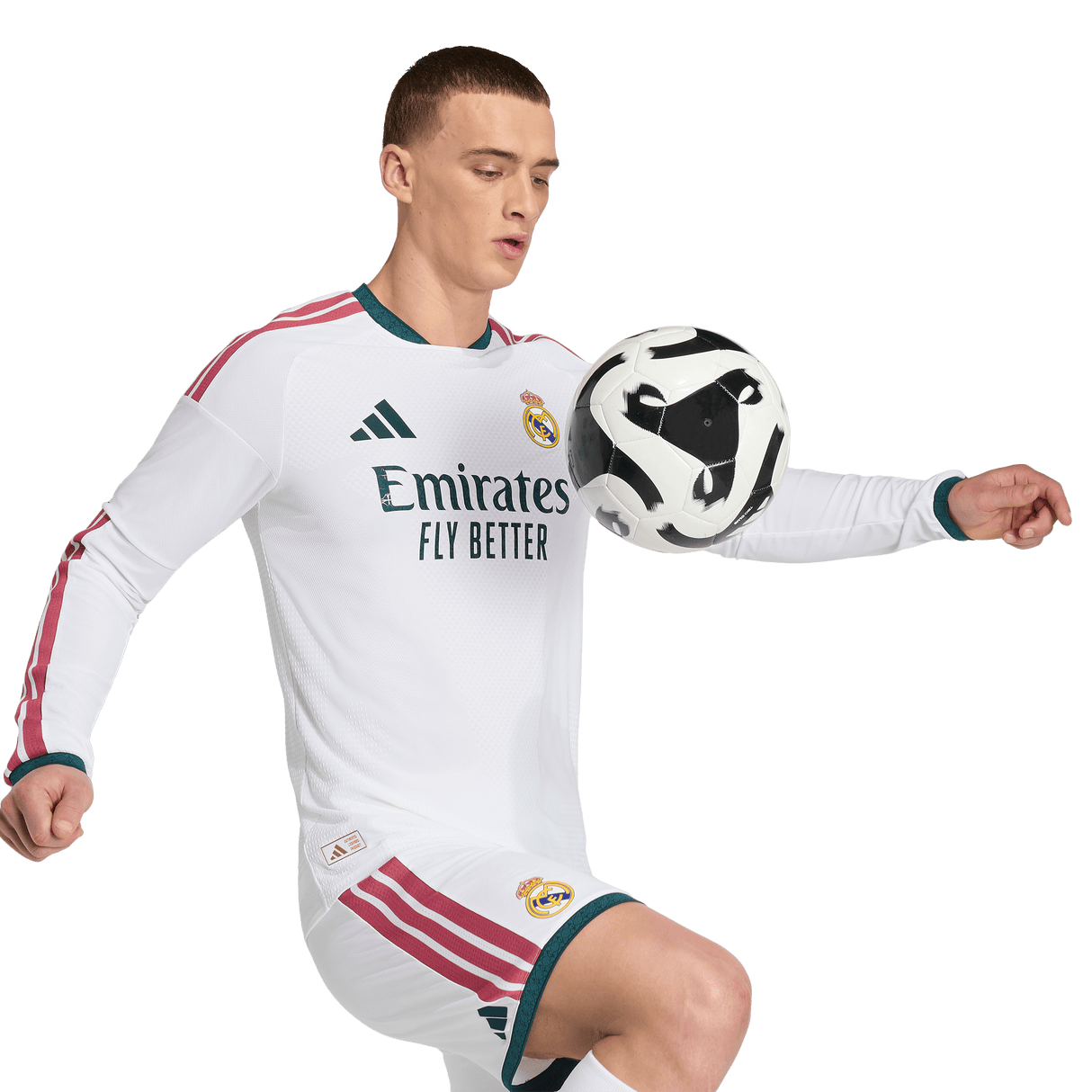 ADIDAS - Real Madrid 26/27 Home Authentic Jersey Long Sleeve - Uomo - White - image 6
