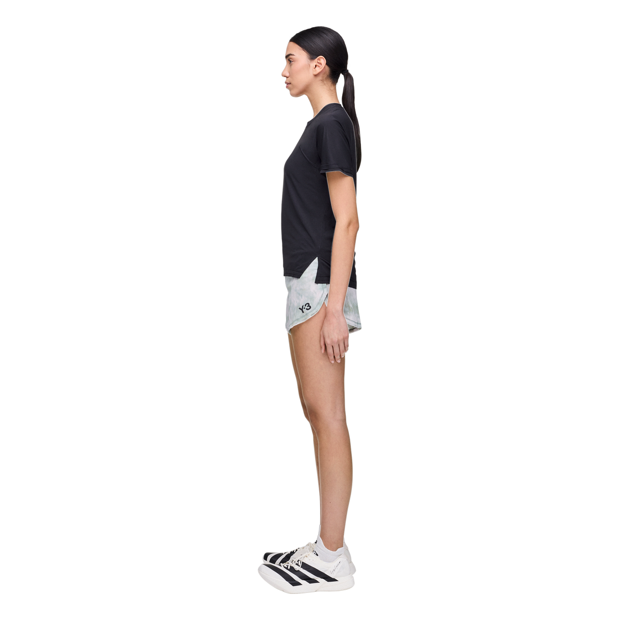 ADIDAS - Y-3 Aop Running Shorts - Donna - Multicolor - image 4