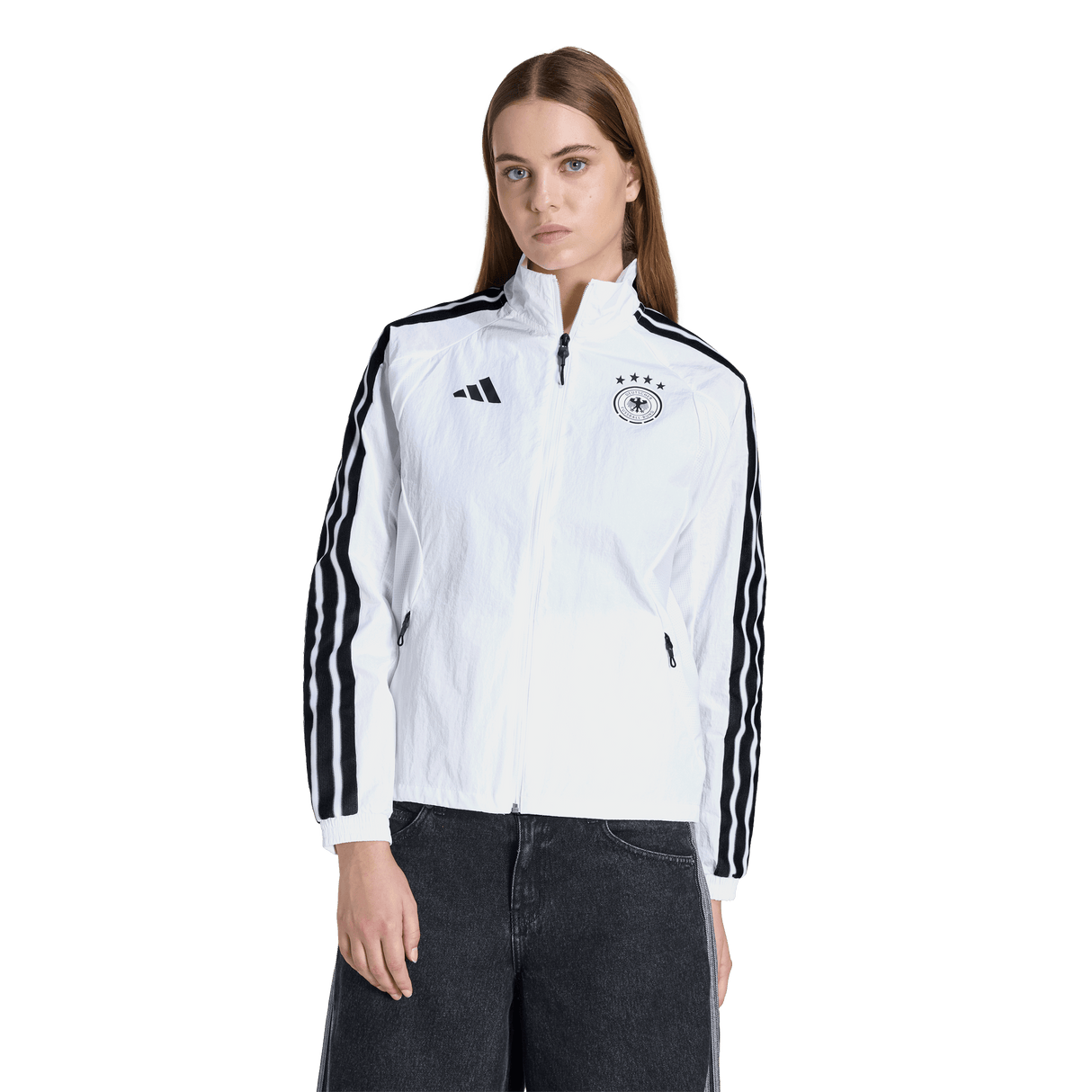 ADIDAS - Germany Home Anthem Jacket - Donna - White - image 2