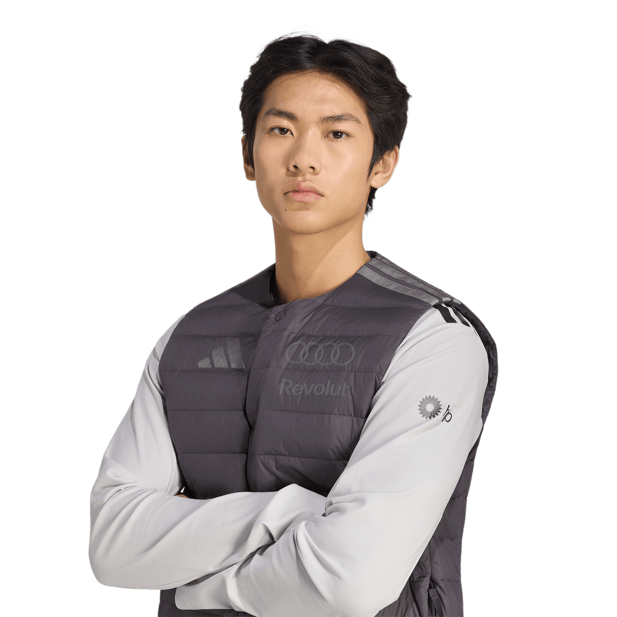 ADIDAS - Audi Revolut Formula One Team 2026 Engineers & Marketing Padded Vest - Uomo - Black - image 7