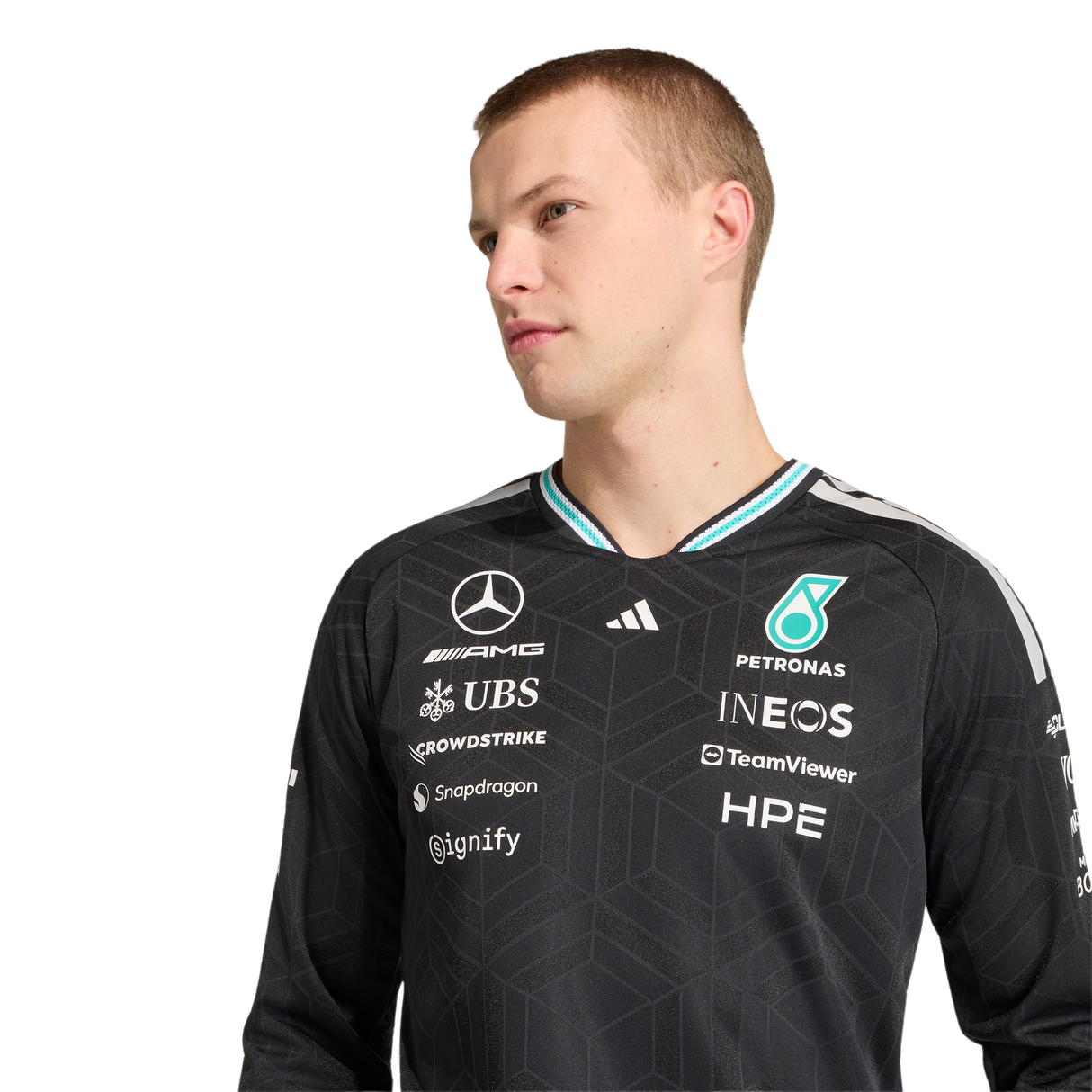 ADIDAS - Maglia Autentica A Maniche Lunghe Mercedes-Amg Petronas Formula 1 Team Driver - Uomo - image 12