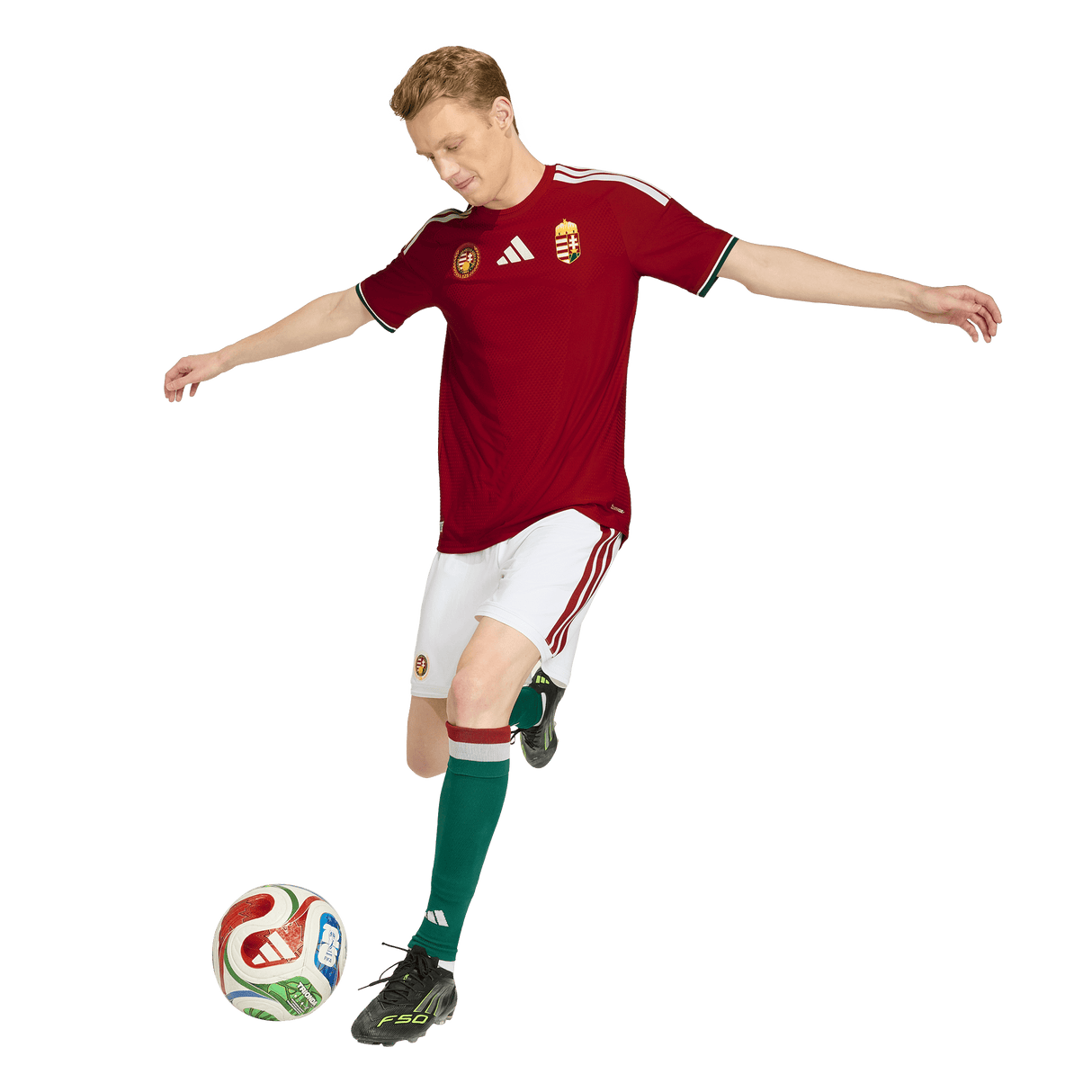 ADIDAS - Maglia Home Authentic Ungheria 26 - Uomo - Red - image 5