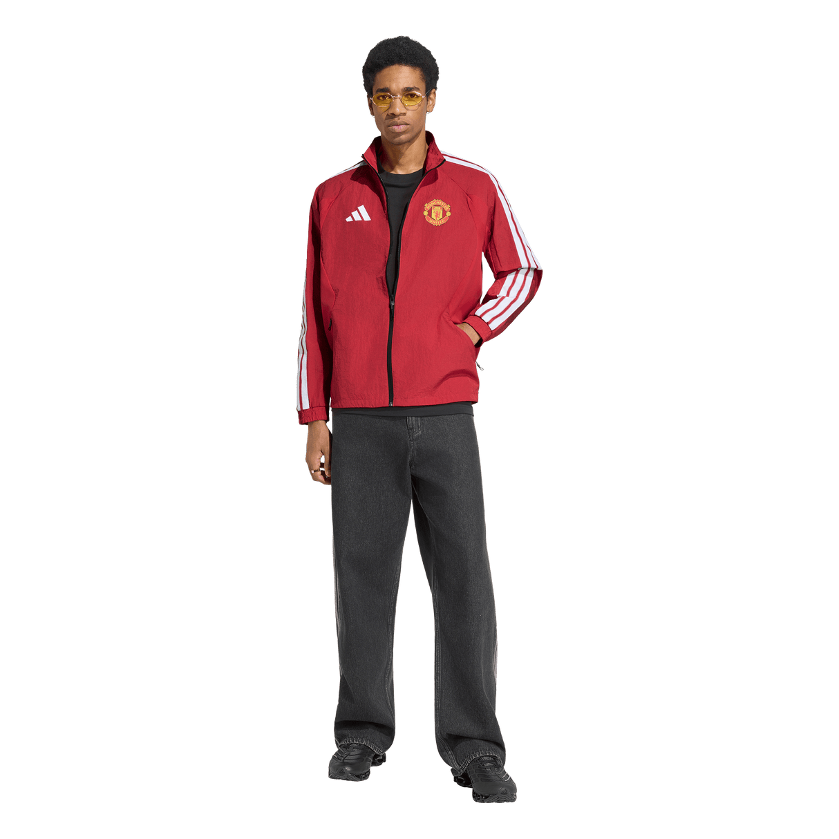 ADIDAS - Manchester United Home Anthem Jacket - Uomo - Red - image 4
