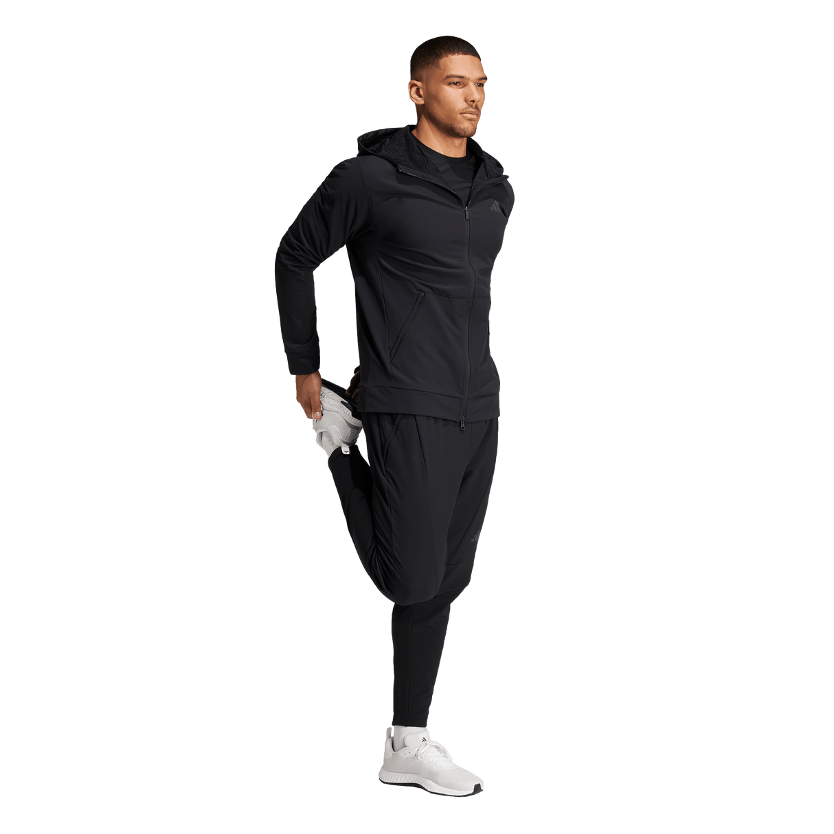 ADIDAS - Felpa Con Cappuccio Designed For Training COLD.RDY Full-Zip - Uomo - Black - image 6