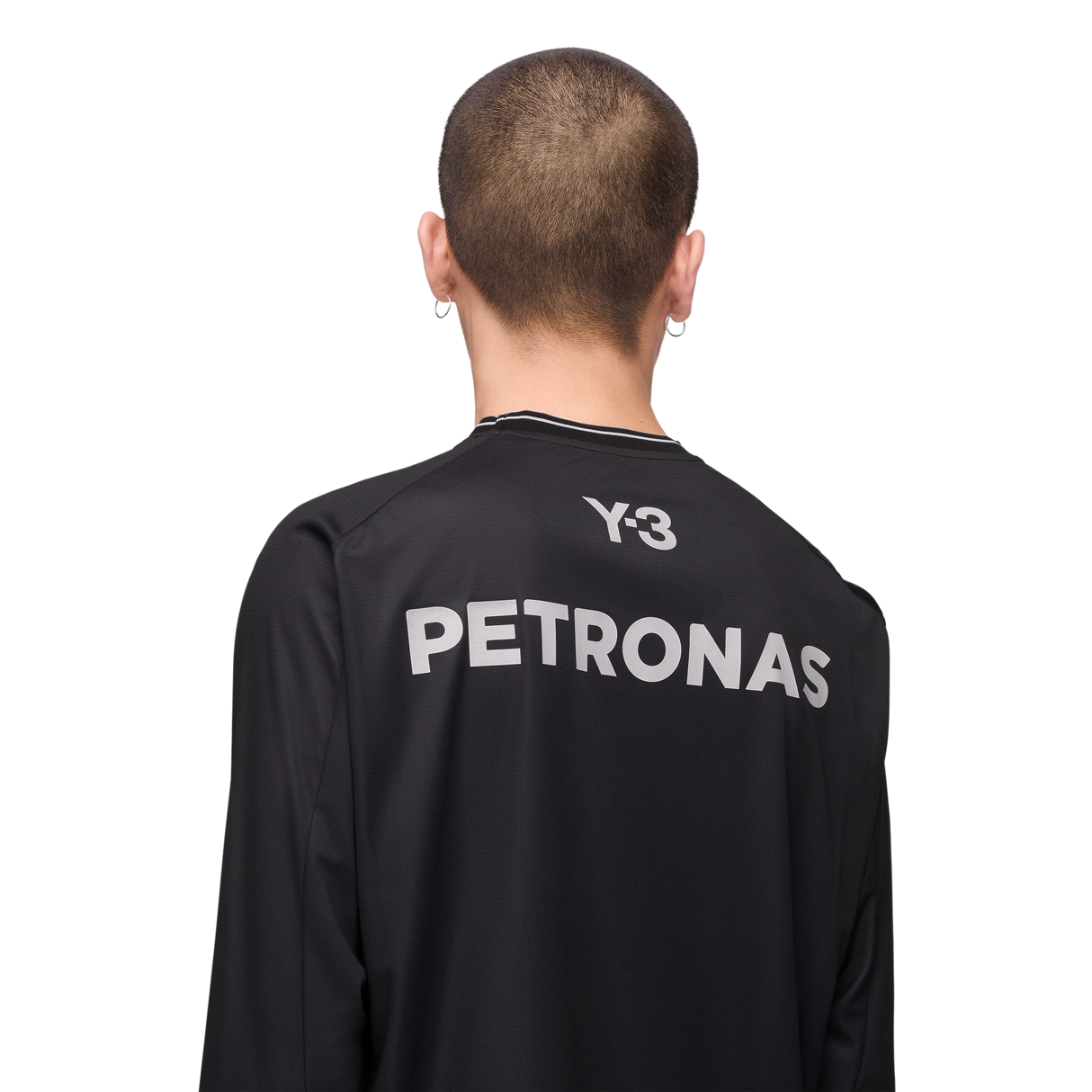 ADIDAS - Y-3 Mercedes - Amg Petronas Formula 1 Team Mechanics Long Sleeve Jersey - Black - image 7